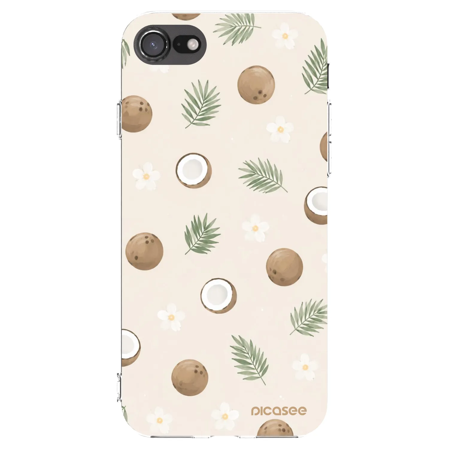 Picasee Apple iPhone SE 2022 Hülle - Transparentes Silikon - Coconut Breeze