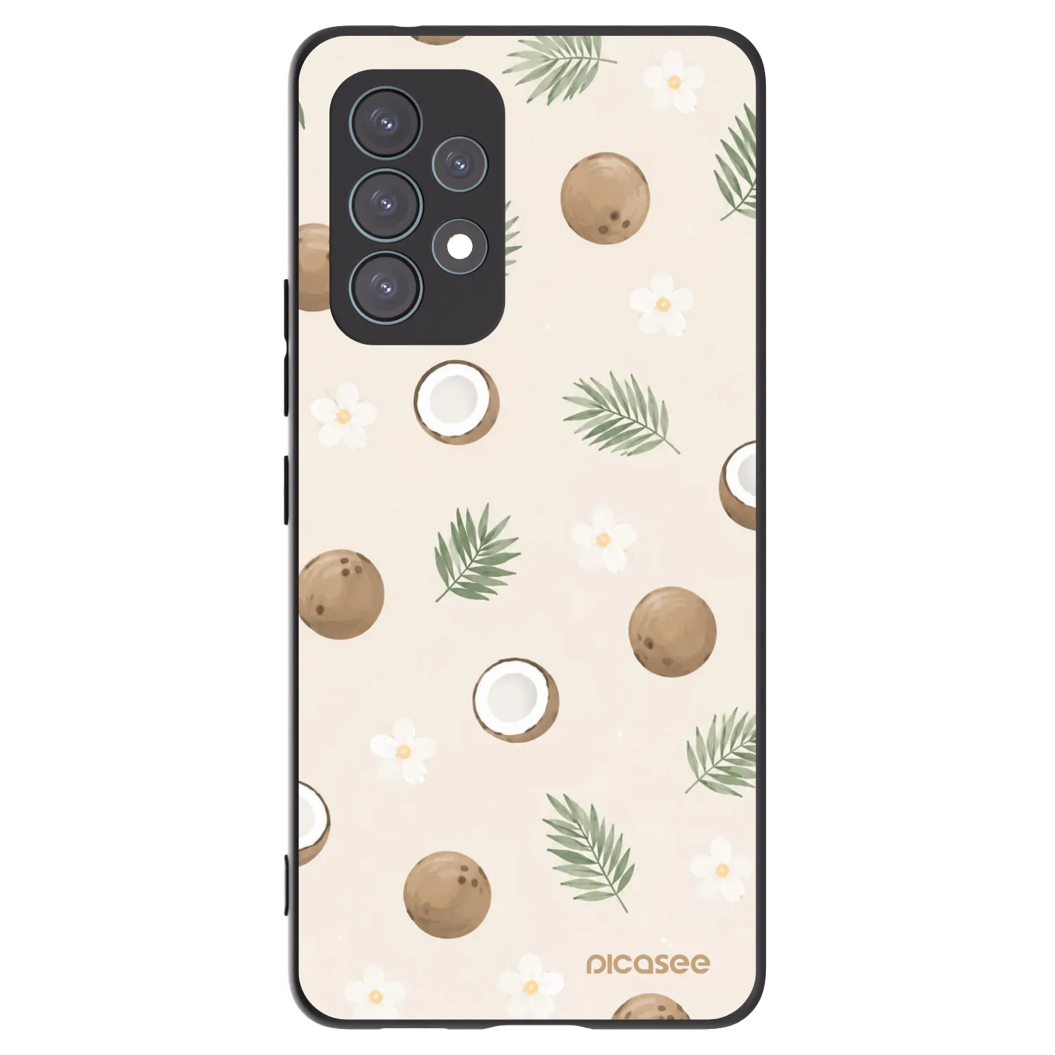 Picasee Samsung Galaxy A53 5G A536 Hülle - Schwarzes Silikon - Coconut Breeze