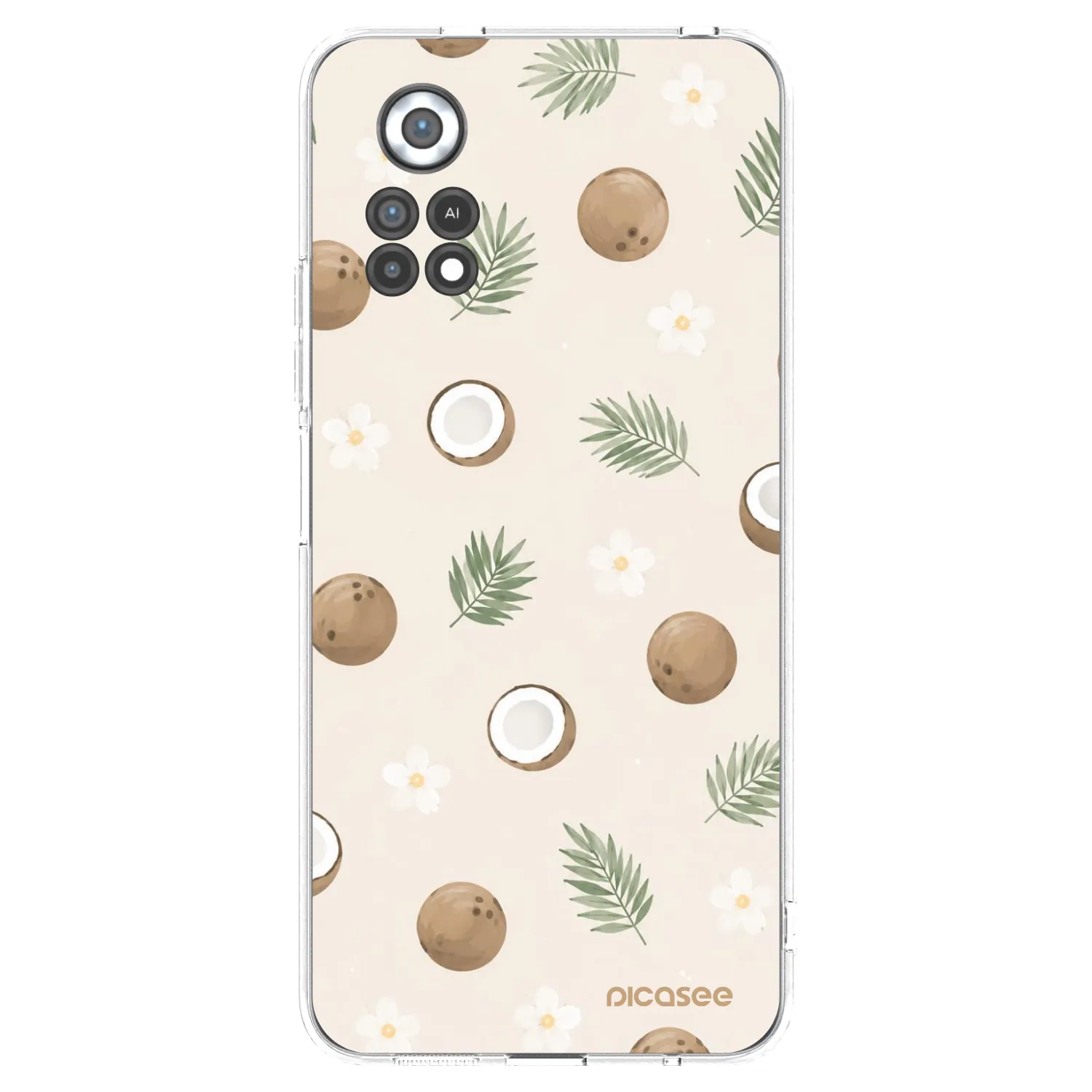 Picasee Xiaomi Poco X4 Pro 5G Hülle - Transparentes Silikon - Coconut Breeze