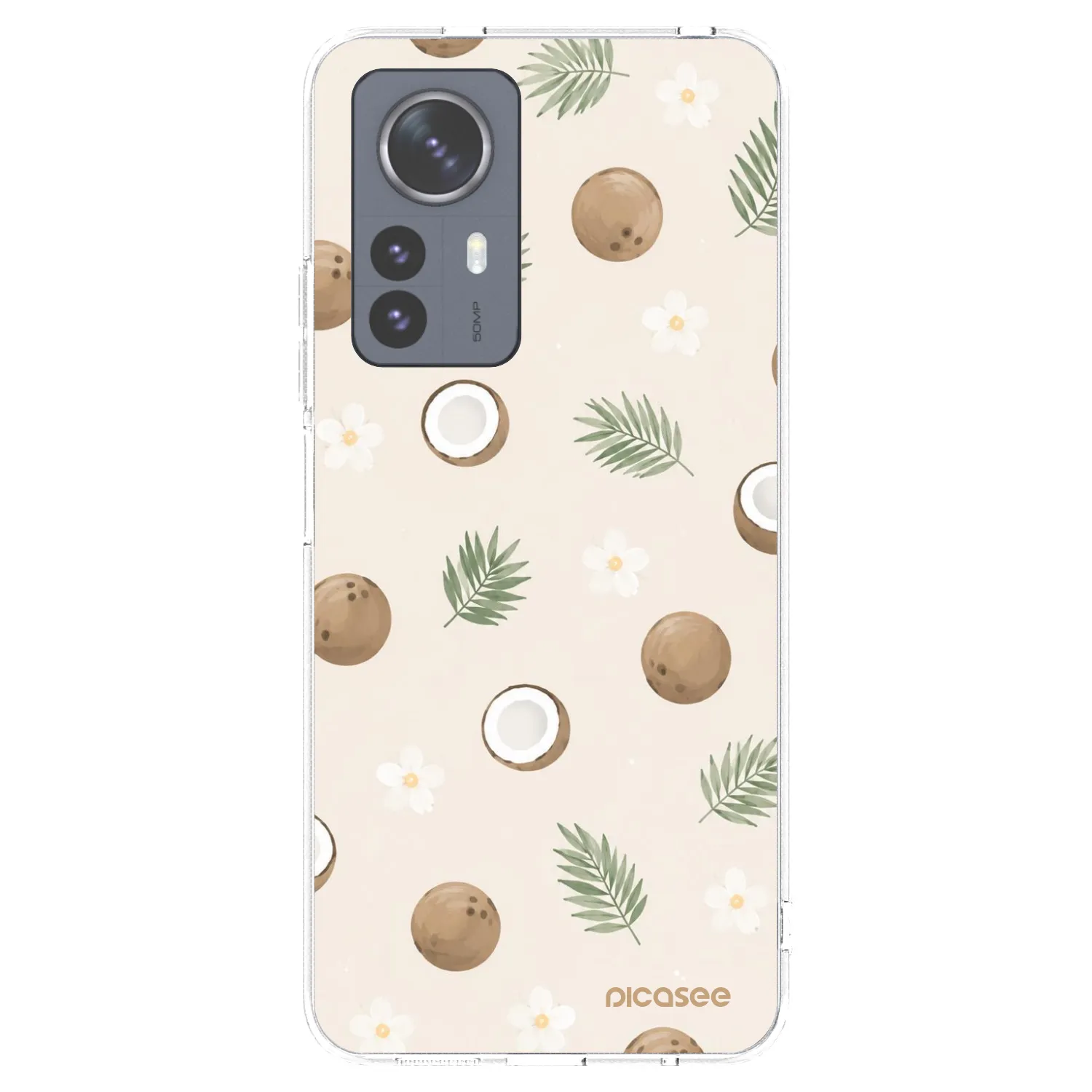 Picasee Xiaomi 12 Pro Hülle - Transparentes Silikon - Coconut Breeze