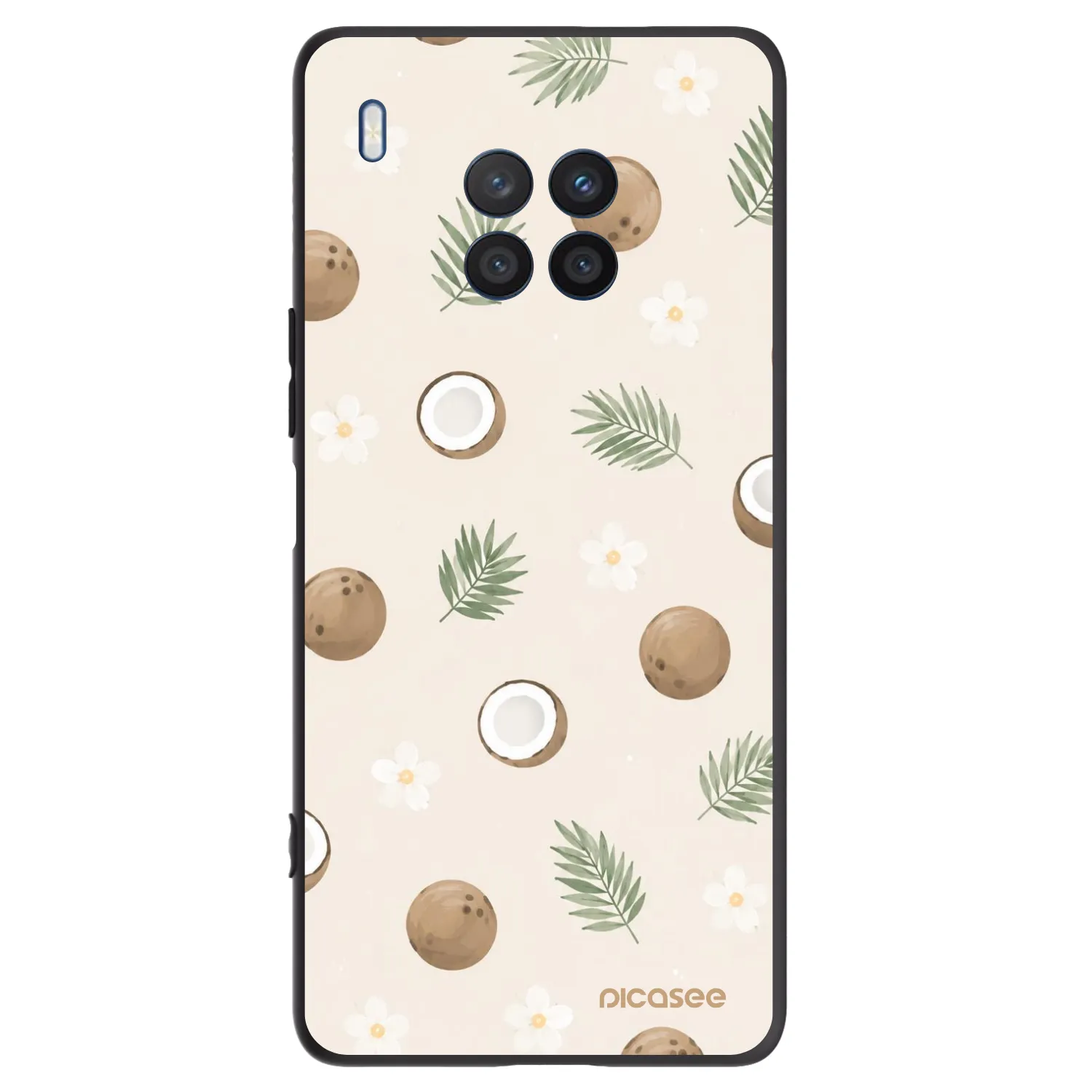 Picasee Honor 50 Lite Hülle - Schwarzes Silikon - Coconut Breeze