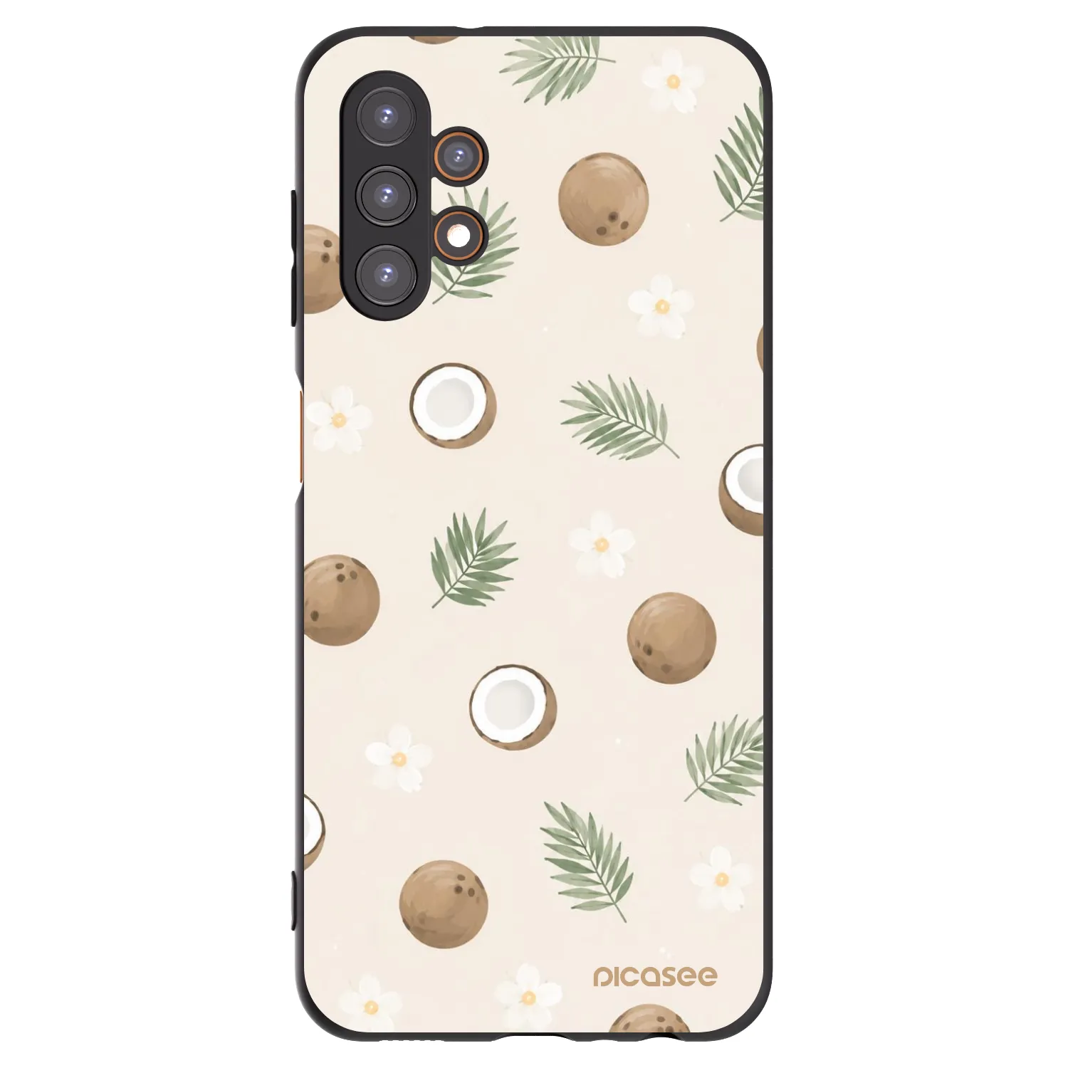 Picasee Samsung Galaxy A13 4G A135 Hülle - Schwarzes Silikon - Coconut Breeze