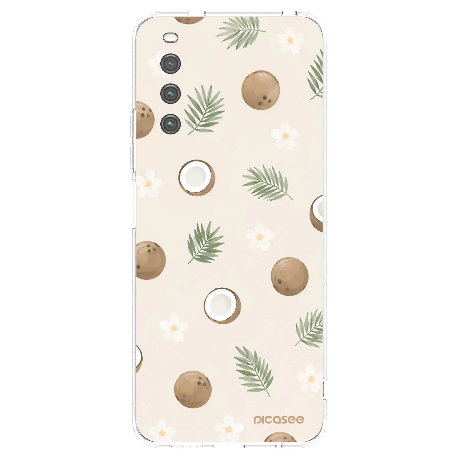 Picasee Sony Xperia 10 IV 5G Hülle - Transparentes Silikon - Coconut Breeze