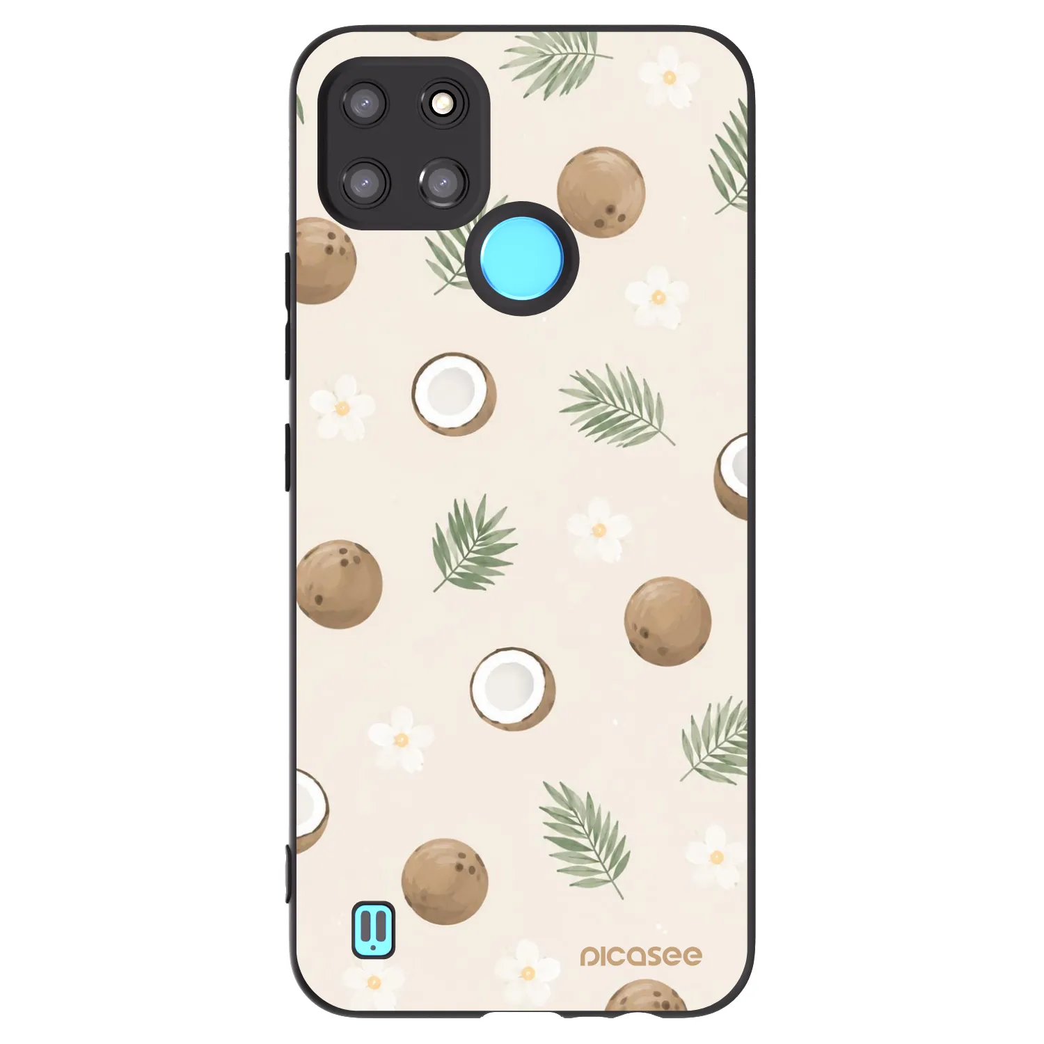 Picasee Realme C21Y Hülle - Schwarzes Silikon - Coconut Breeze