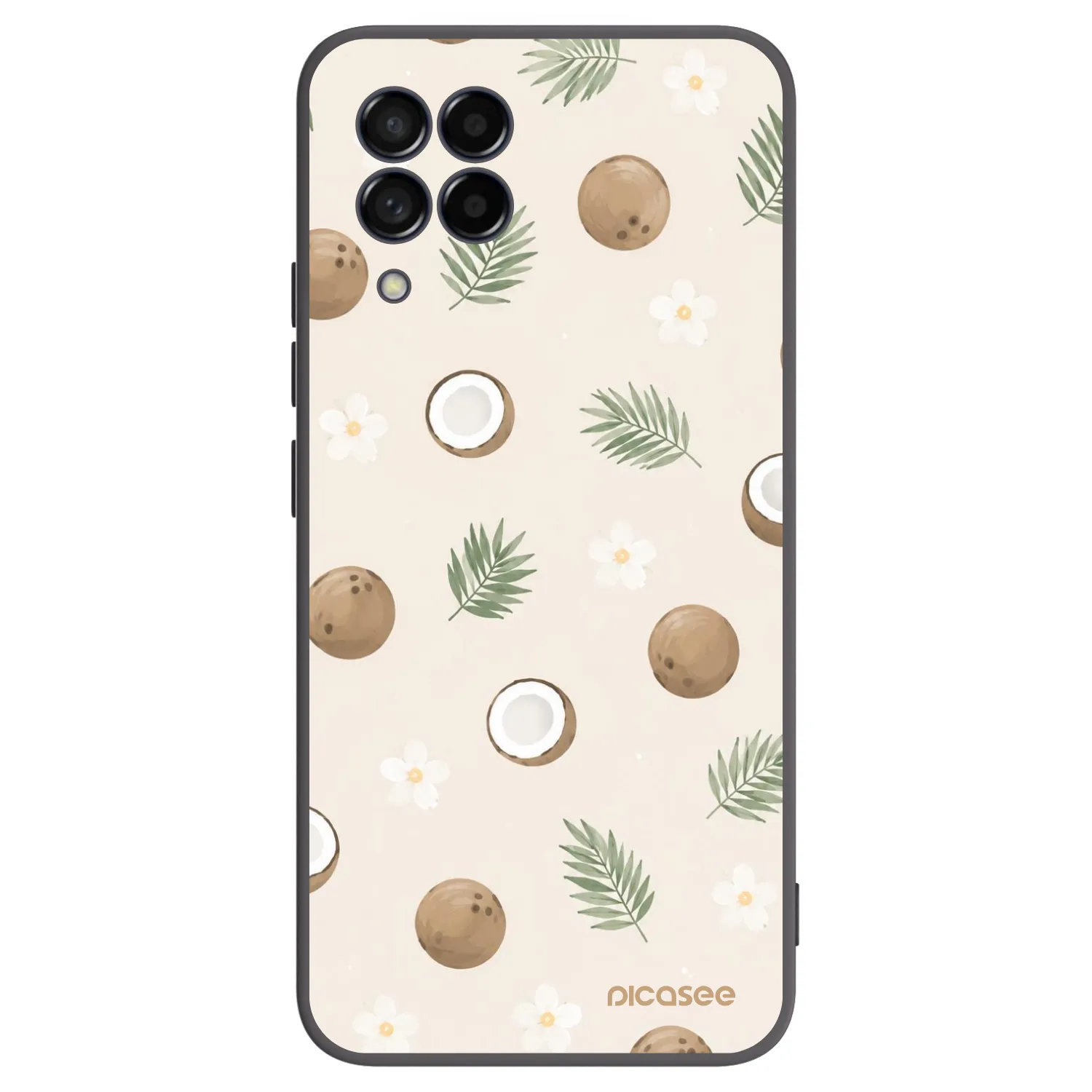 Picasee Samsung Galaxy M53 5G Hülle - Schwarzes Silikon - Coconut Breeze