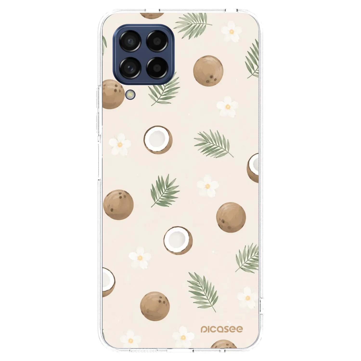 Picasee Samsung Galaxy M53 5G Hülle - Transparentes Silikon - Coconut Breeze