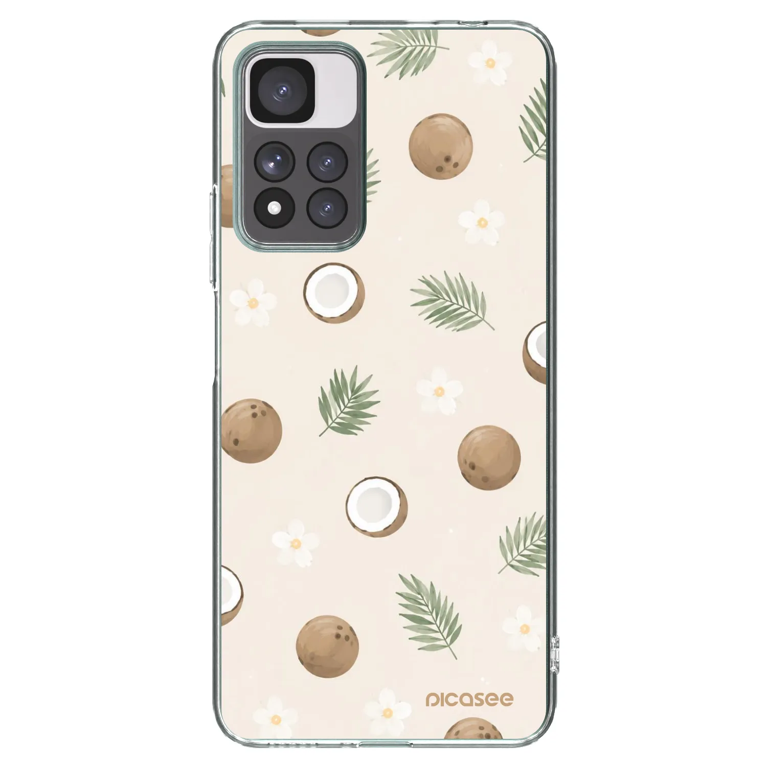 Picasee Xiaomi Redmi Note 11 Pro+ 5G Hülle - Transparentes Silikon - Coconut Breeze