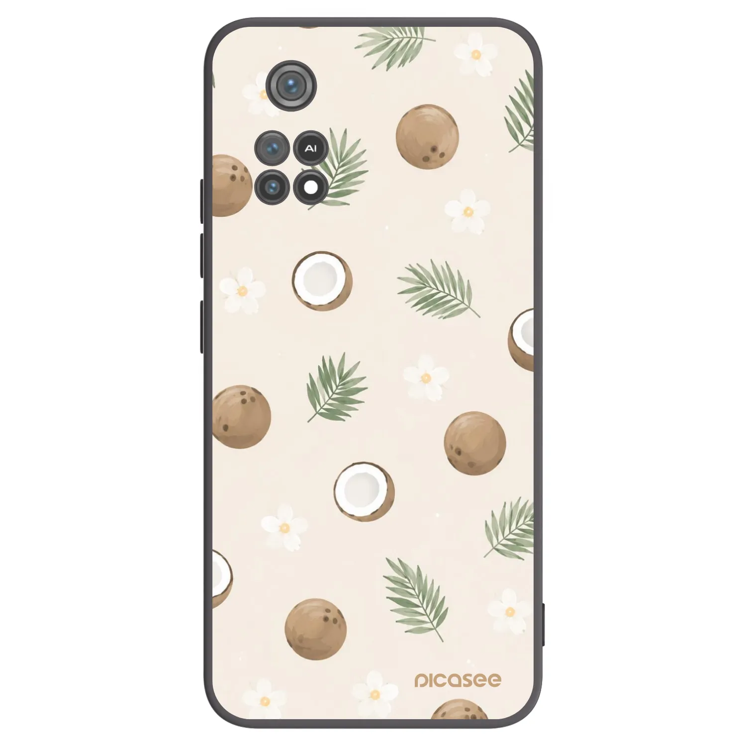 Picasee Xiaomi Poco M4 Pro Hülle - Schwarzes Silikon - Coconut Breeze