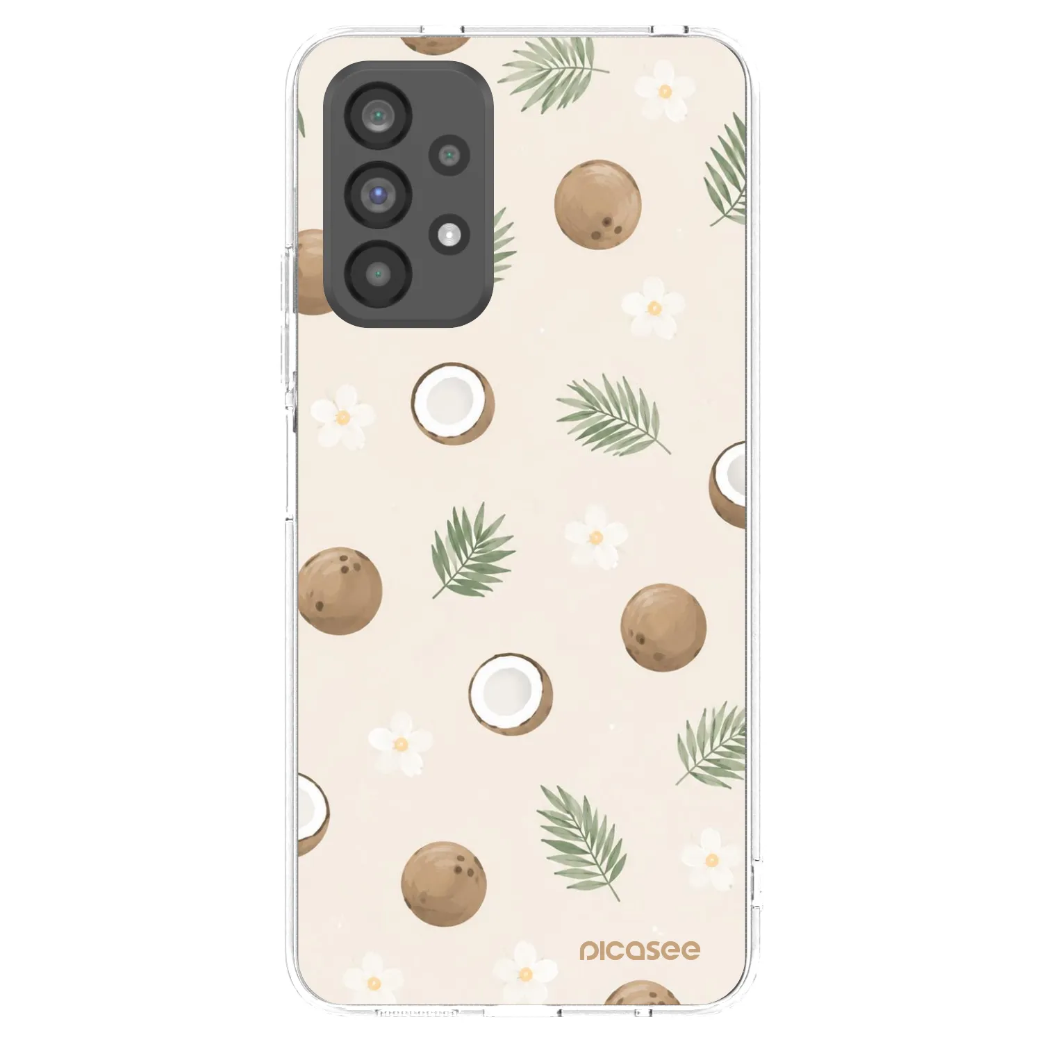 Picasee Samsung Galaxy A73 5G Hülle - Transparentes Silikon - Coconut Breeze