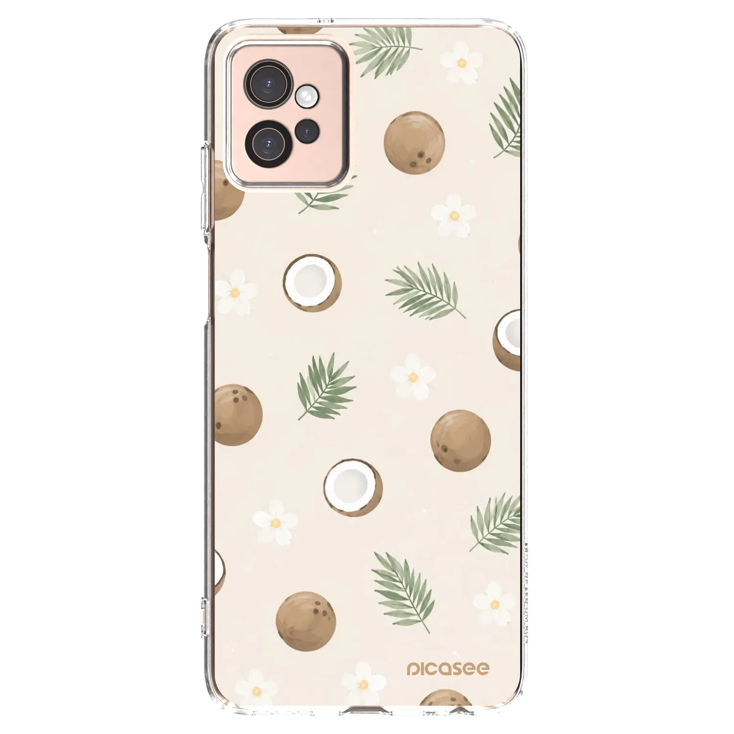 Picasee Motorola Moto G32 Hülle - Transparentes Silikon - Coconut Breeze