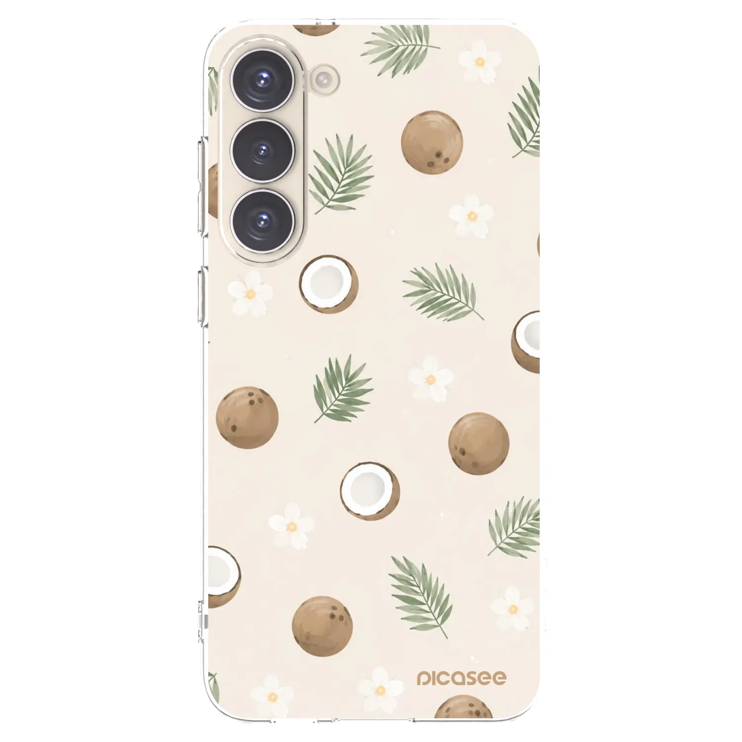 Picasee Samsung Galaxy S23+ 5G Hülle - Transparentes Silikon - Coconut Breeze