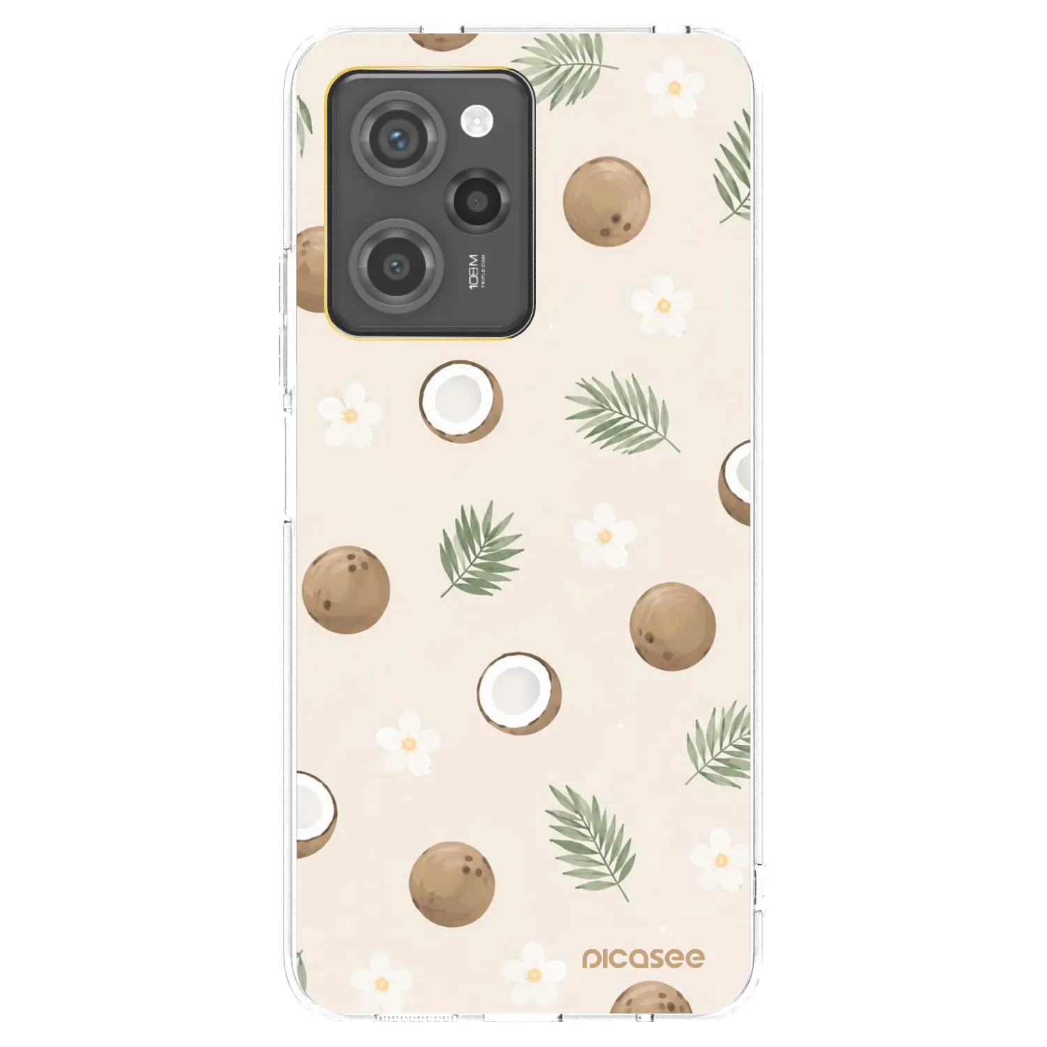 Picasee Xiaomi Poco X5 Pro Hülle - Transparentes Silikon - Coconut Breeze