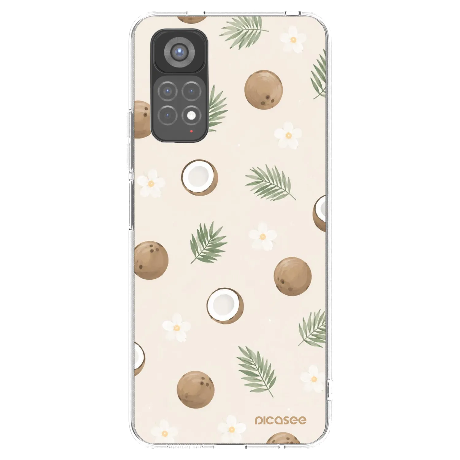 Picasee Xiaomi Redmi Note 11S 5G Hülle - Transparentes Silikon - Coconut Breeze