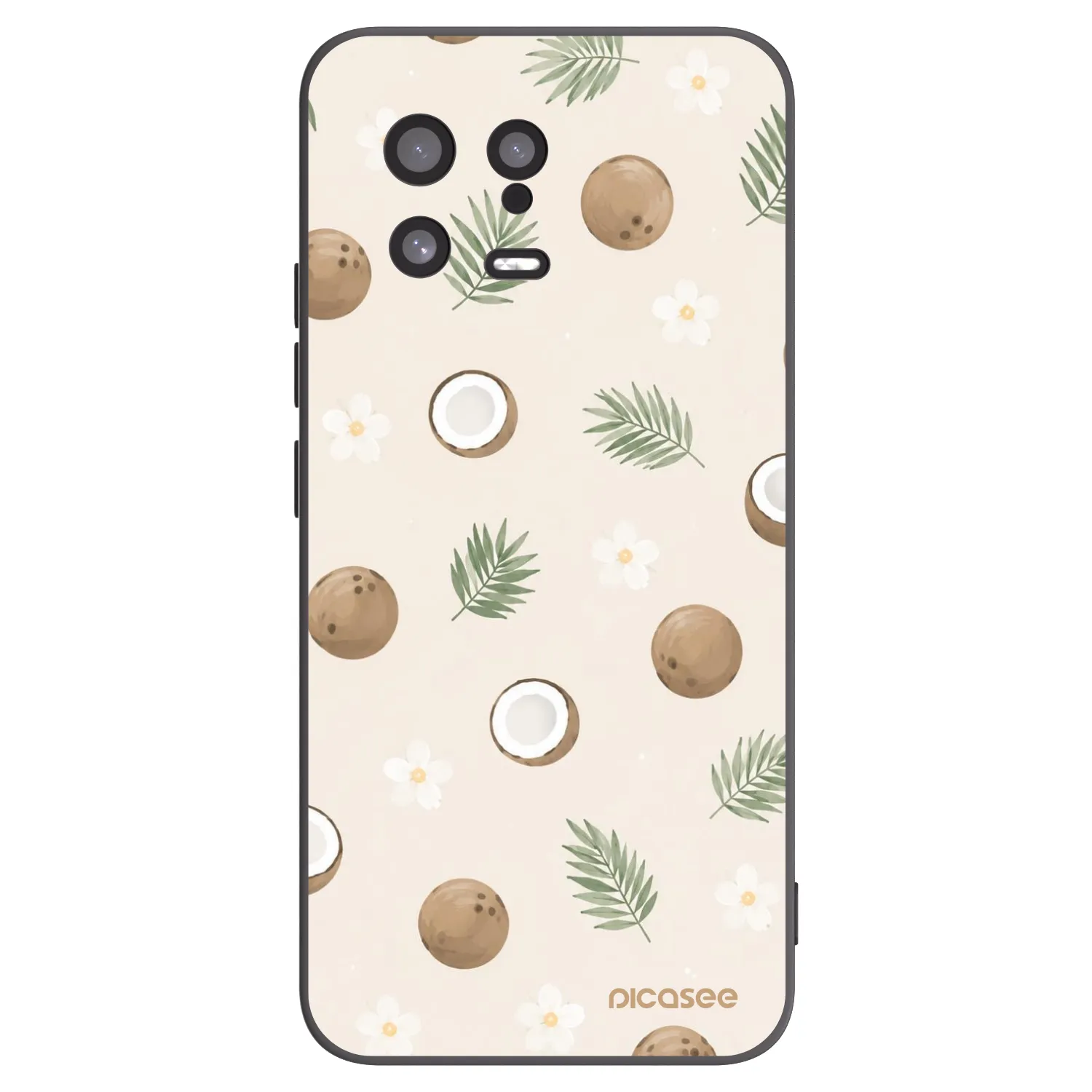 Picasee Xiaomi 13 Hülle - Schwarzes Silikon - Coconut Breeze