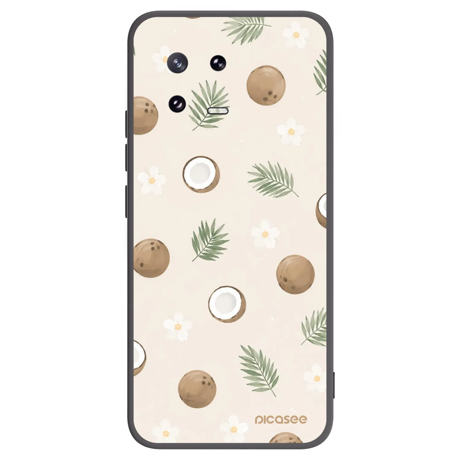 Picasee Xiaomi 13 Pro Hülle - Schwarzes Silikon - Coconut Breeze