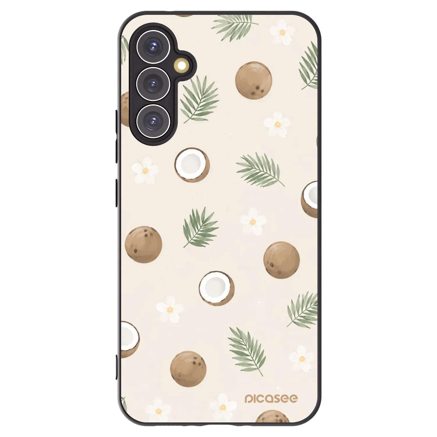 Picasee Samsung Galaxy A34 5G A346B Hülle - Schwarzes Silikon - Coconut Breeze