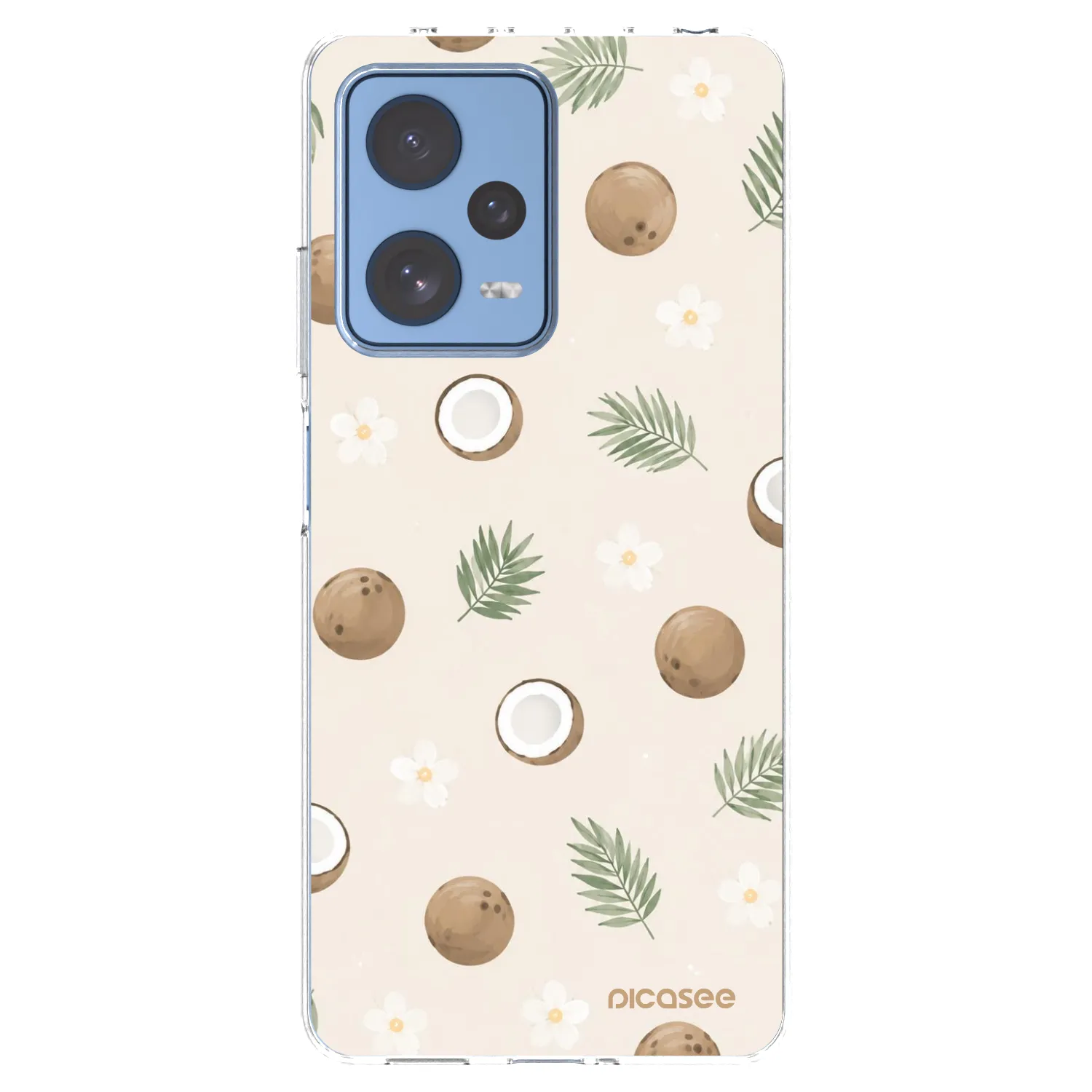 Picasee Xiaomi Redmi Note 12 Pro 5G Hülle - Transparentes Silikon - Coconut Breeze