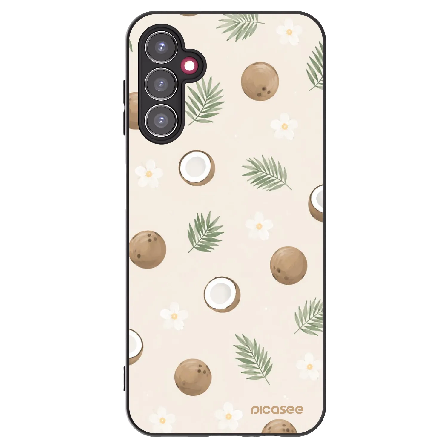 Picasee Samsung Galaxy A14 4G A145R Hülle - Schwarzes Silikon - Coconut Breeze