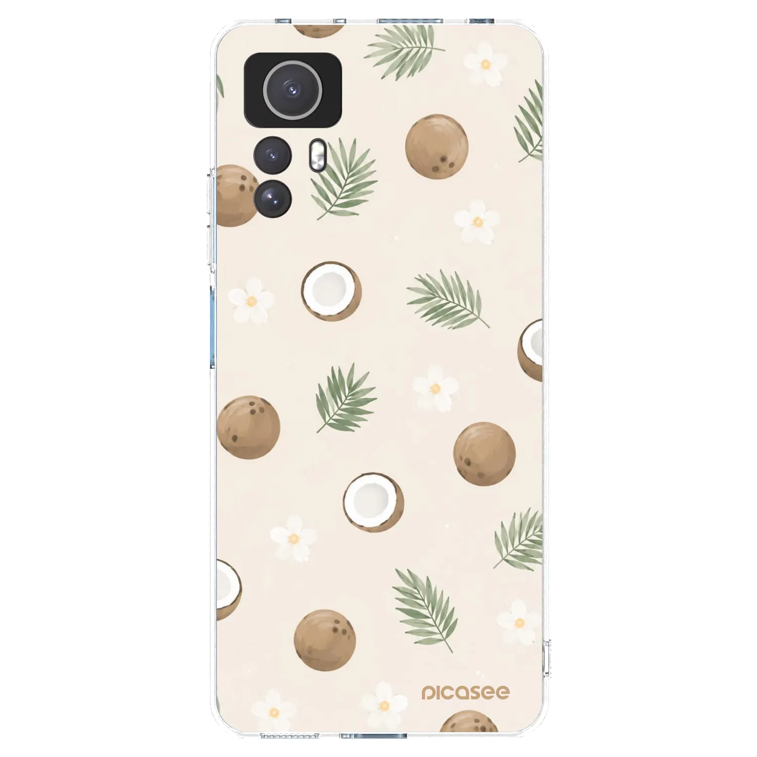 Picasee Xiaomi Redmi Note 12S Hülle - Transparentes Silikon - Coconut Breeze
