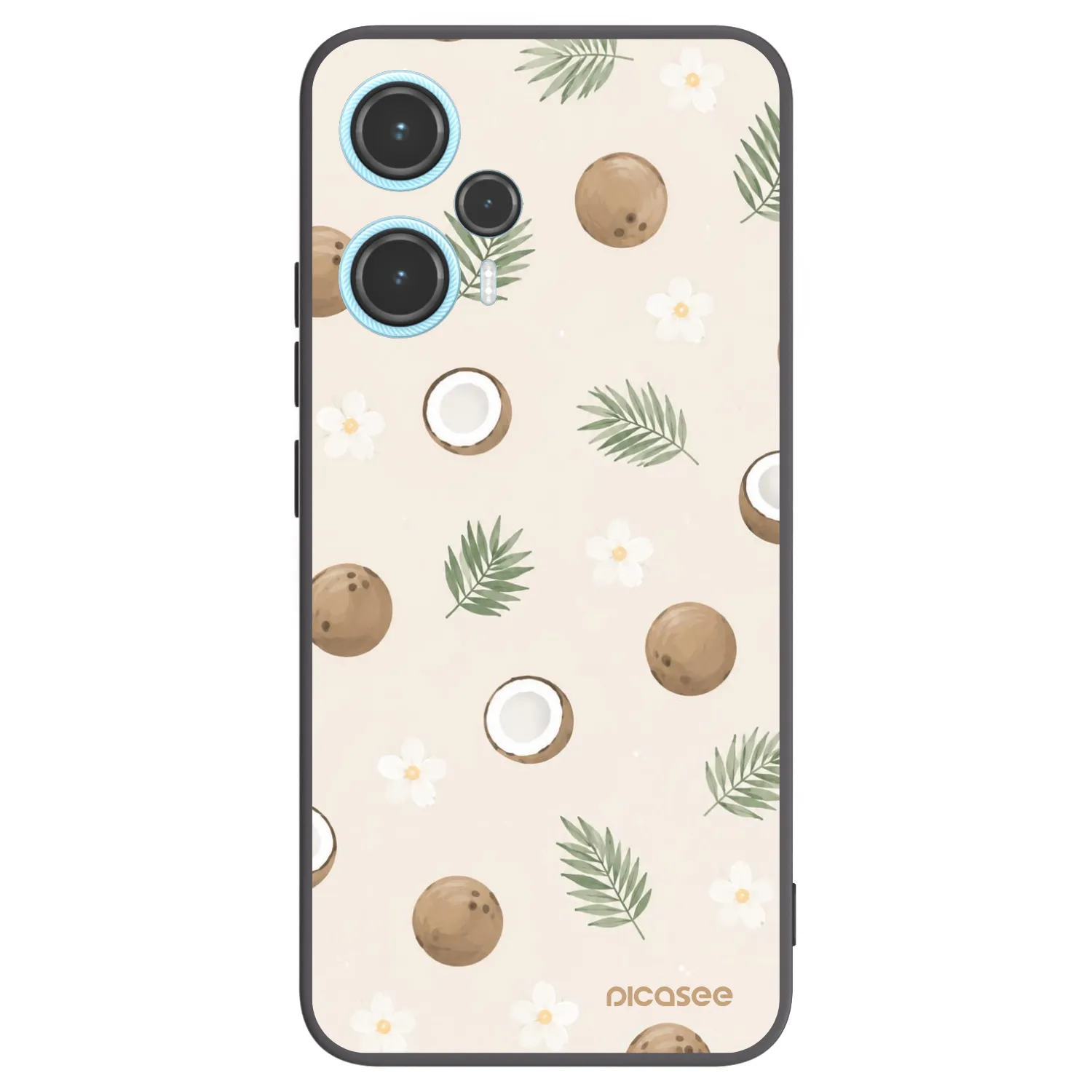 Picasee Xiaomi Poco F5 Hülle - Schwarzes Silikon - Coconut Breeze