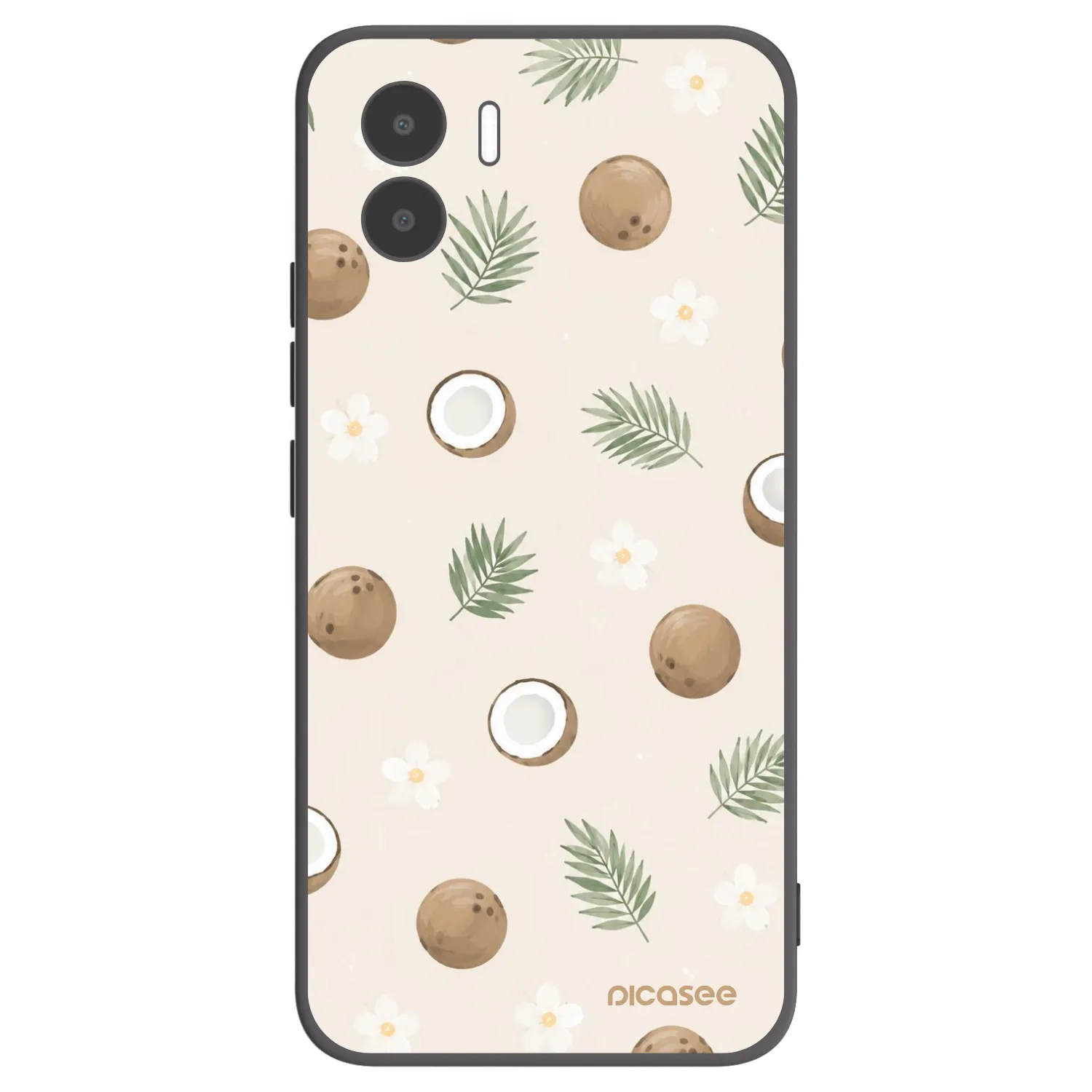 Picasee Xiaomi Redmi A2 Hülle - Schwarzes Silikon - Coconut Breeze