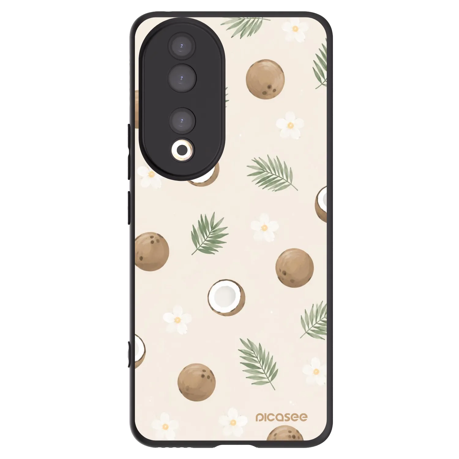 Picasee Honor 90 5G Hülle - Schwarzes Silikon - Coconut Breeze