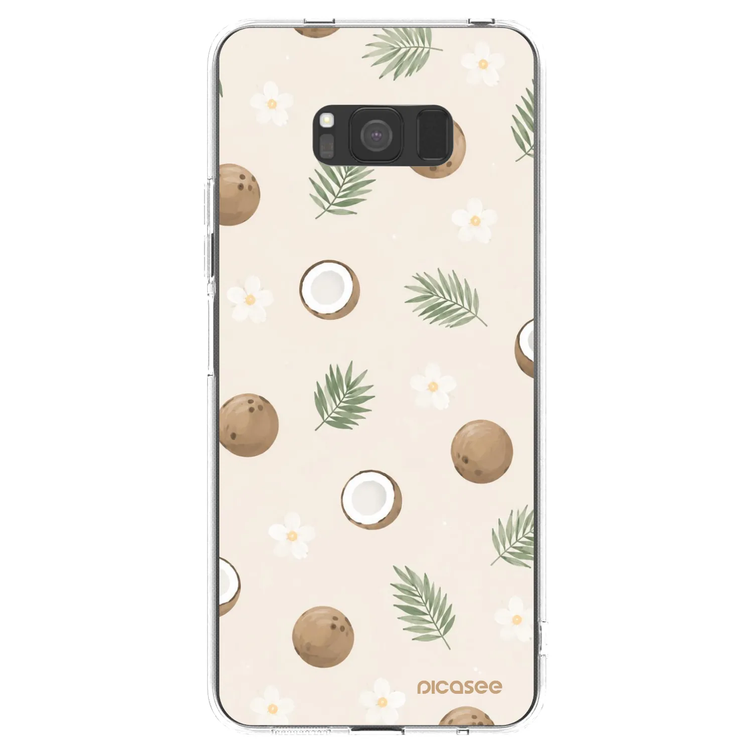 Picasee Samsung Galaxy S8 G950F Hülle - Transparentes Silikon - Coconut Breeze