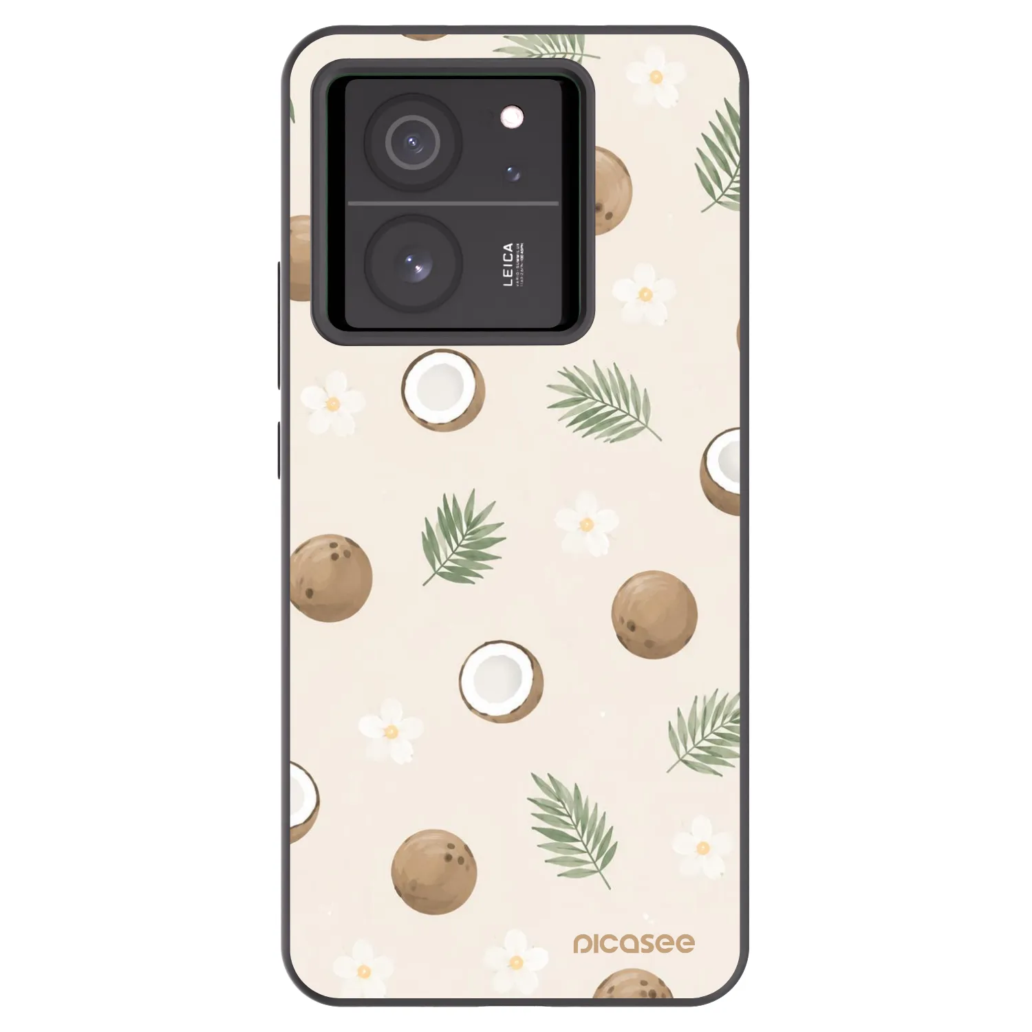 Picasee Xiaomi 13T Hülle - Schwarzes Silikon - Coconut Breeze