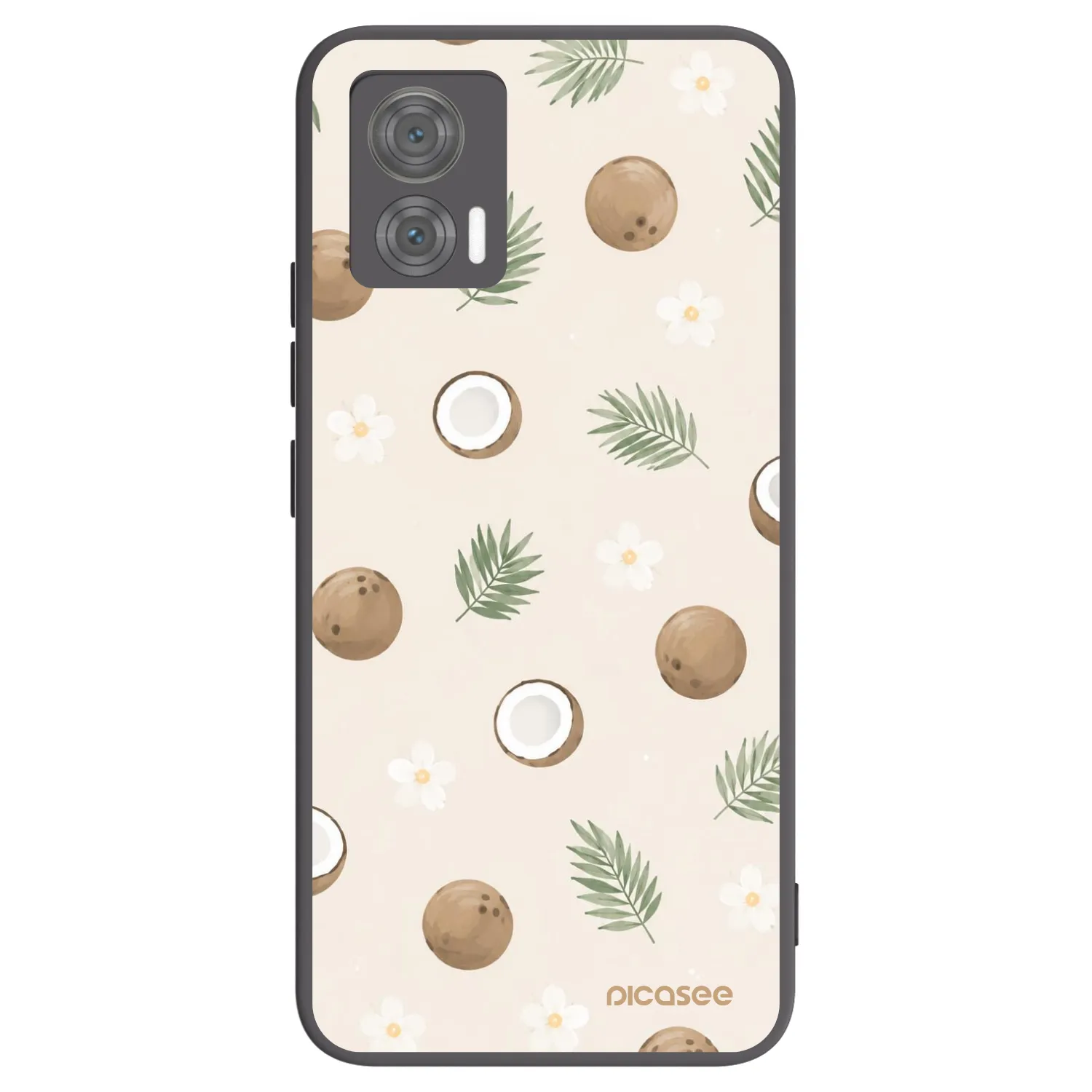 Picasee Motorola Edge 30 Neo Hülle - Schwarzes Silikon - Coconut Breeze