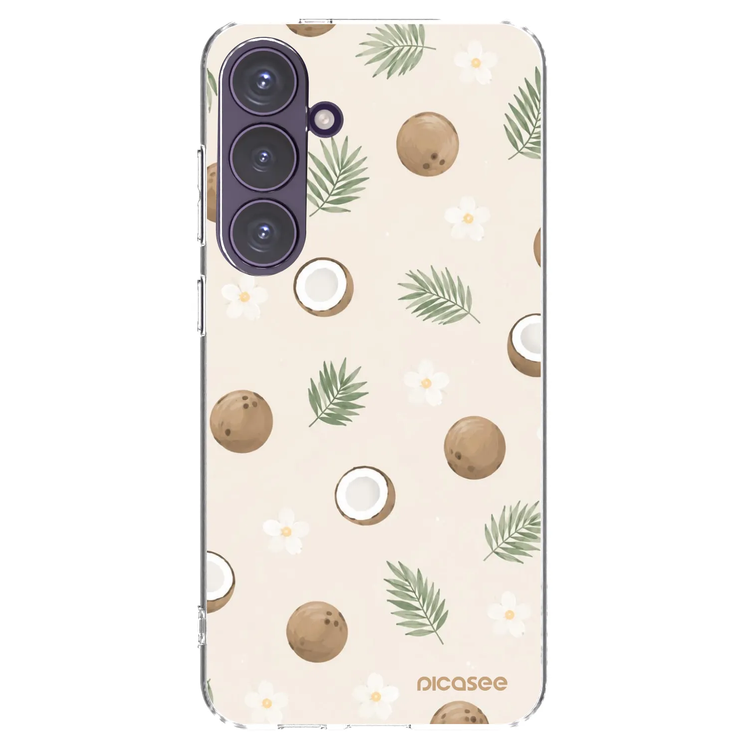 Picasee Samsung Galaxy S24+ S926B 5G Hülle - Transparentes Silikon - Coconut Breeze