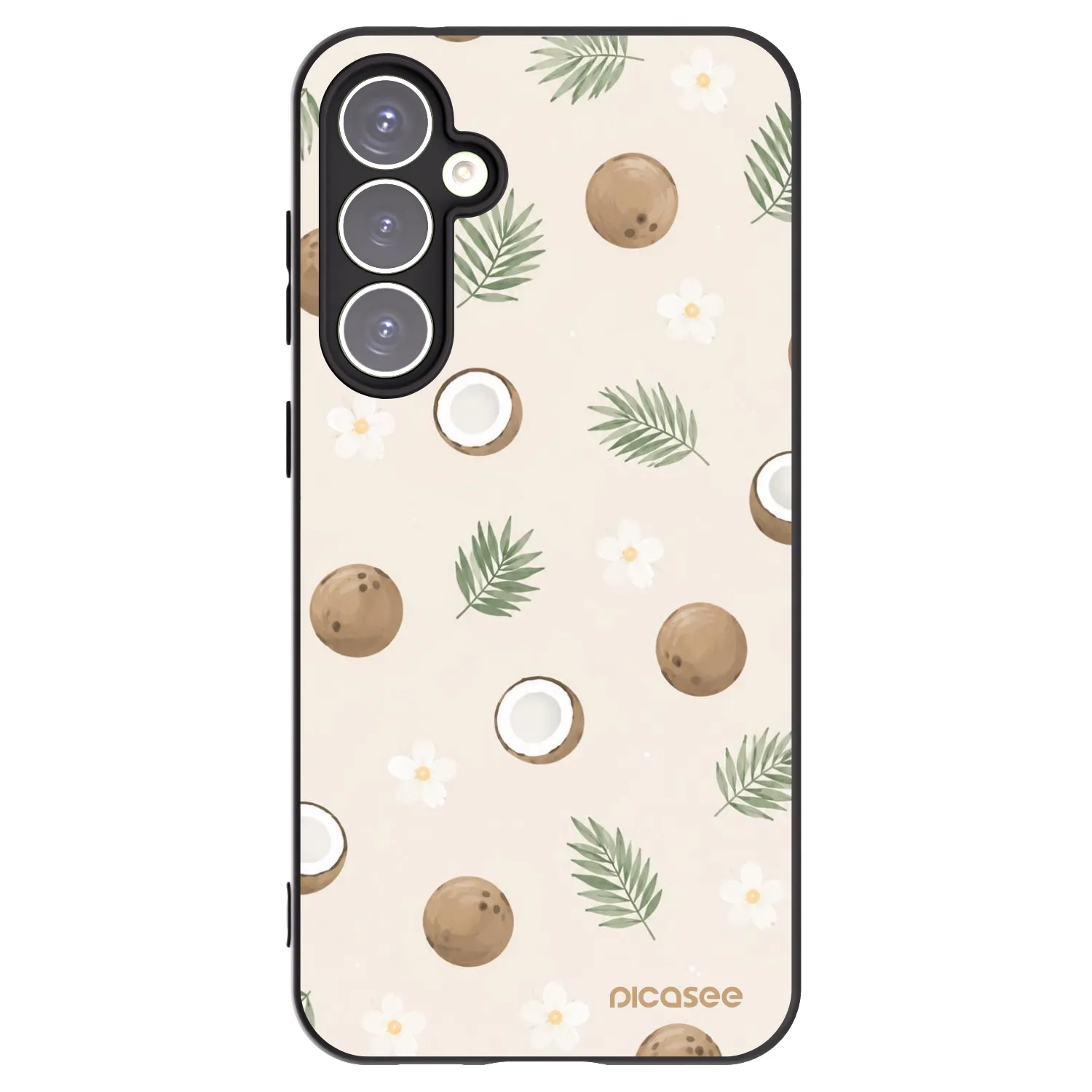 Picasee Samsung Galaxy S23 FE S711B Hülle - Schwarzes Silikon - Coconut Breeze