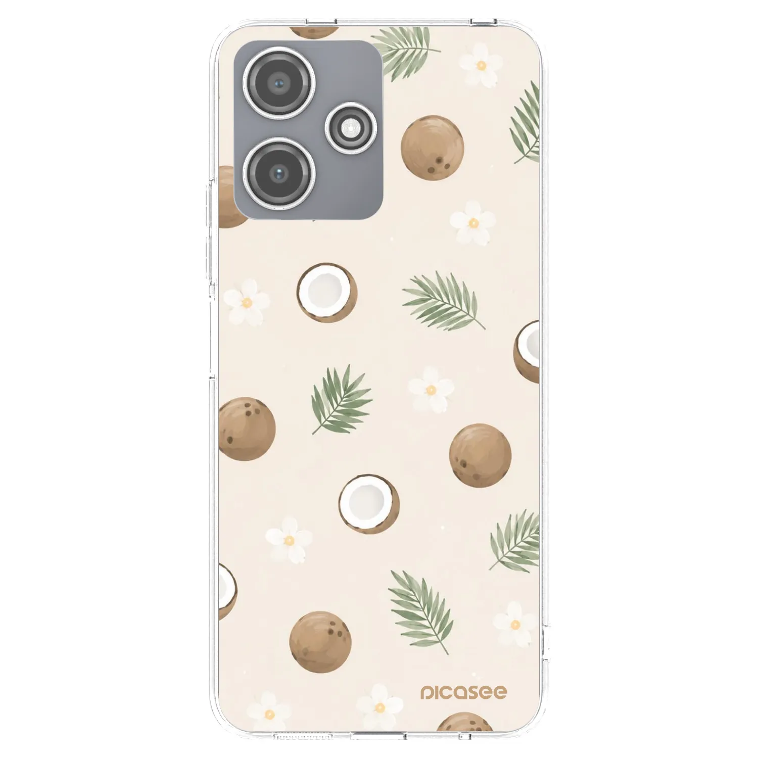 Picasee Xiaomi Redmi 12 5G Hülle - Transparentes Silikon - Coconut Breeze