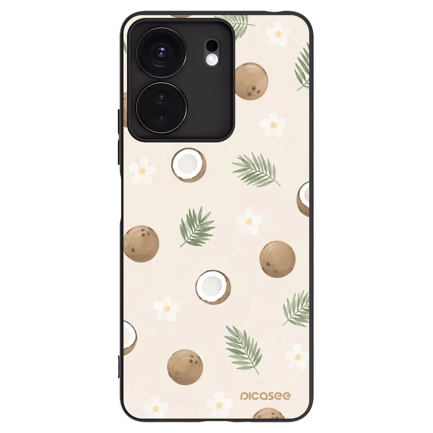 Picasee Xiaomi Redmi 13C 4G Hülle - Schwarzes Silikon - Coconut Breeze