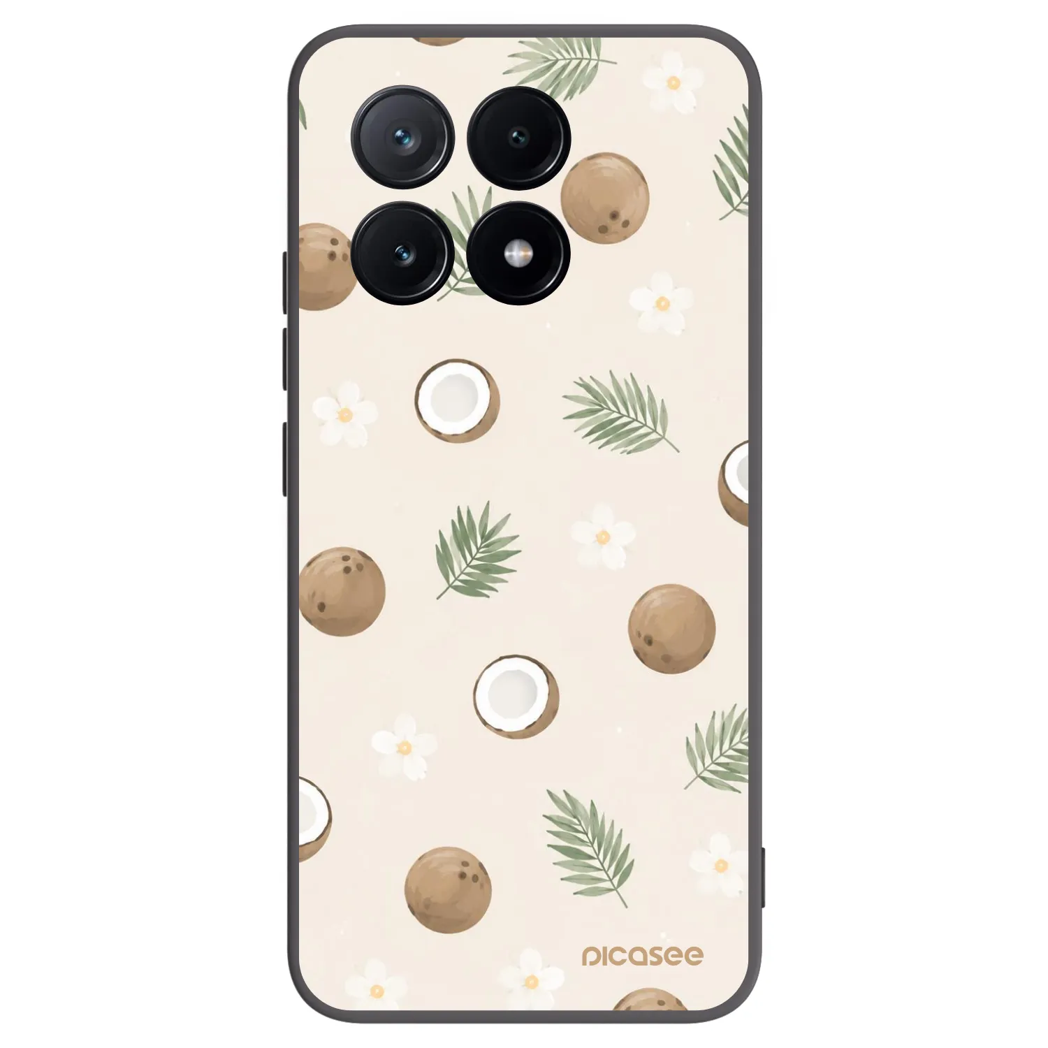 Picasee Xiaomi Poco X6 Pro Hülle - Schwarzes Silikon - Coconut Breeze