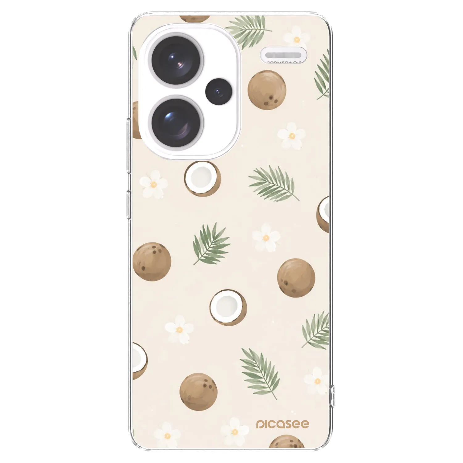 Picasee Xiaomi Redmi Note 13 Pro+ 5G Hülle - Transparentes Silikon - Coconut Breeze