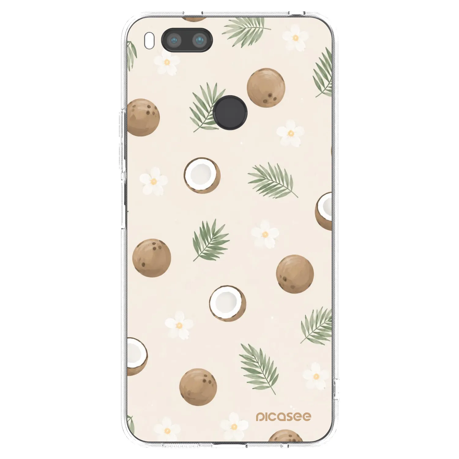 Picasee Xiaomi Mi A1 Global Hülle - Transparentes Silikon - Coconut Breeze