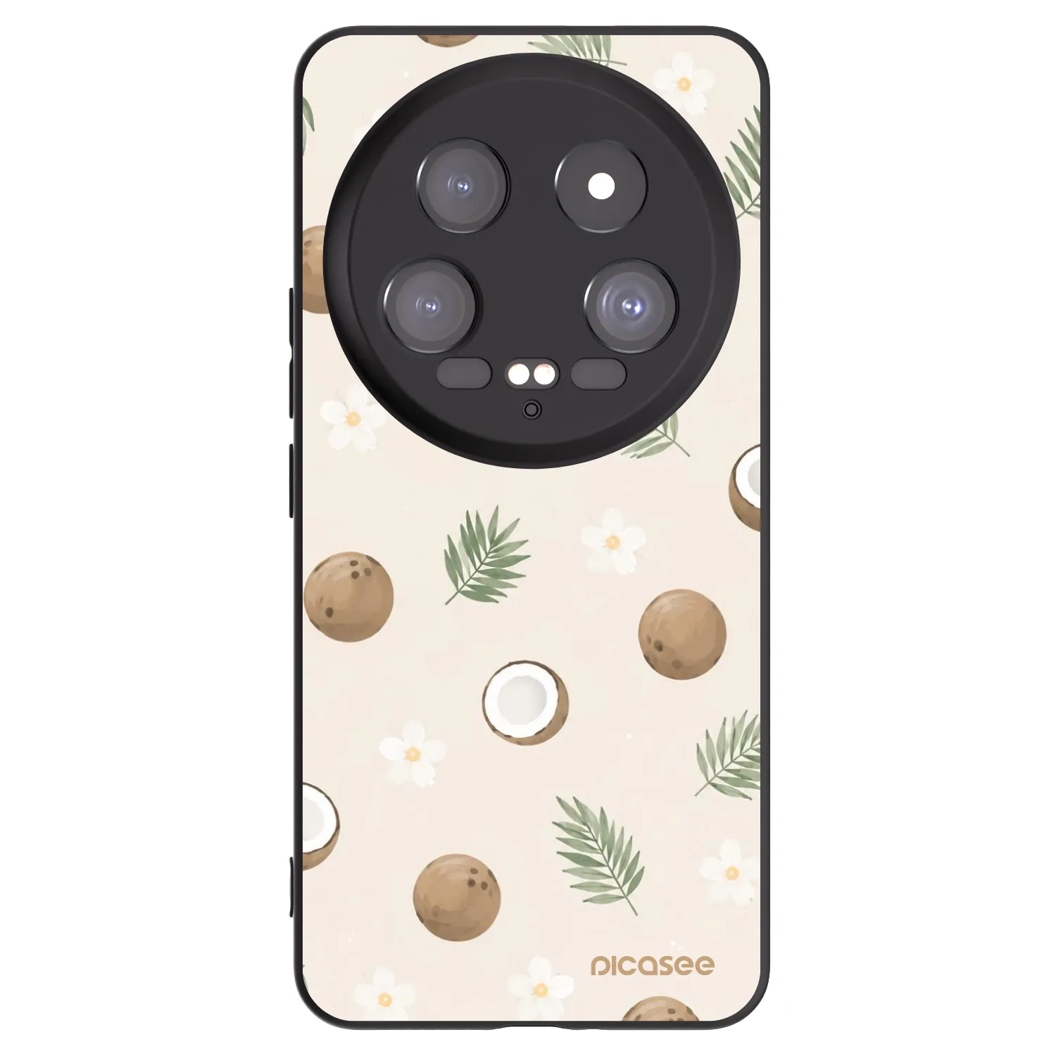 Picasee Xiaomi 14 Ultra Hülle - Schwarzes Silikon - Coconut Breeze