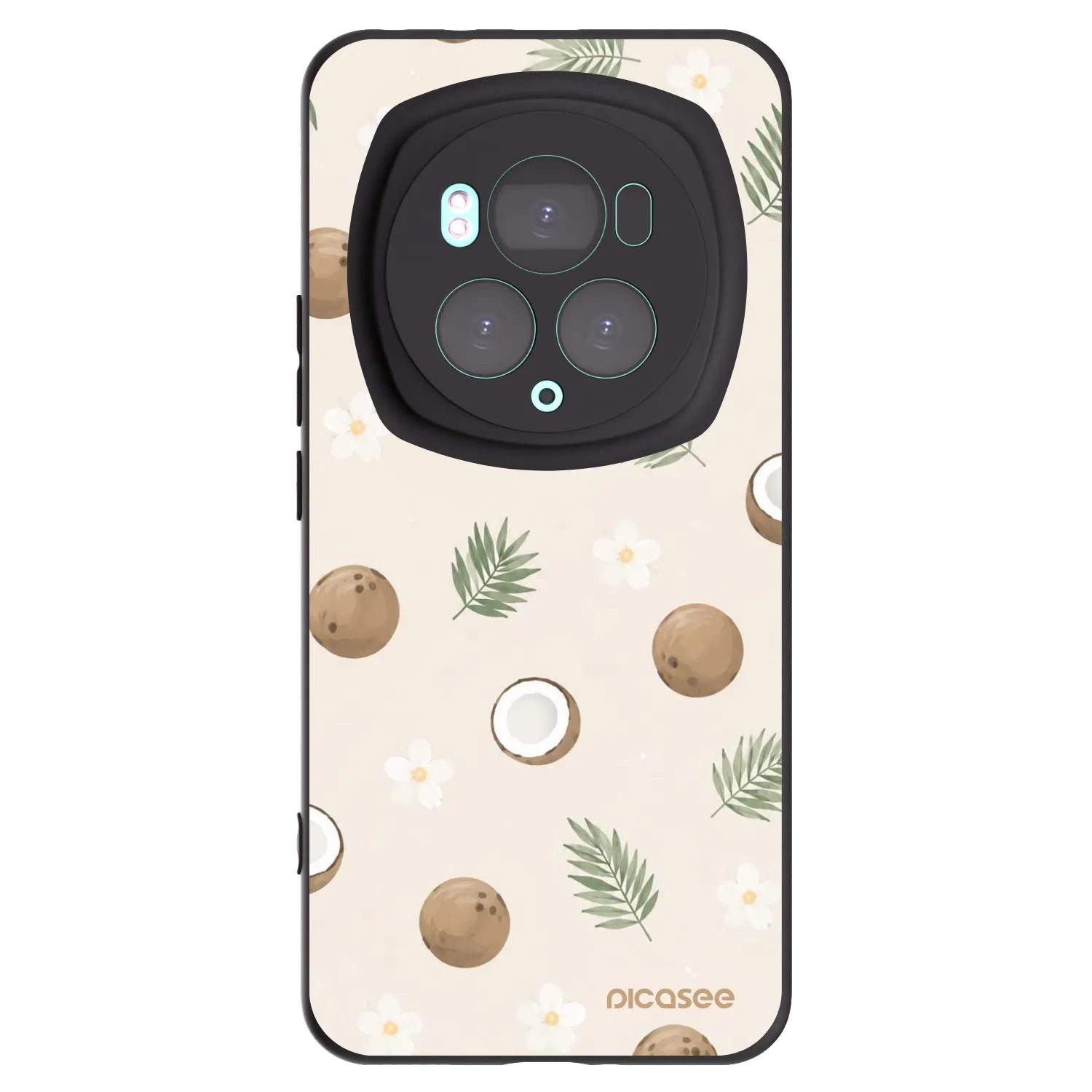 Picasee Honor Magic6 Pro Hülle - Schwarzes Silikon - Coconut Breeze