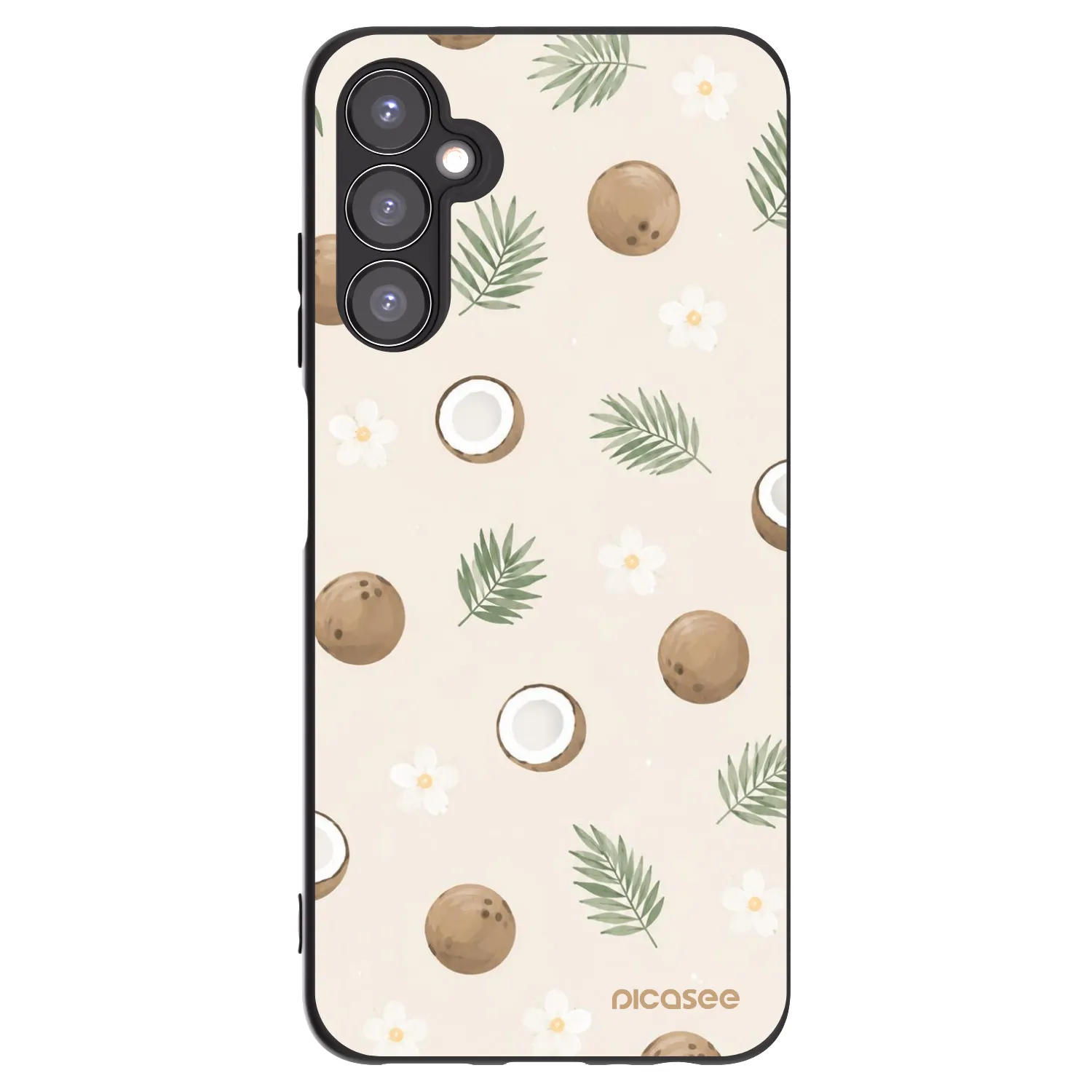 Picasee Samsung Galaxy A05s A057G Hülle - Schwarzes Silikon - Coconut Breeze