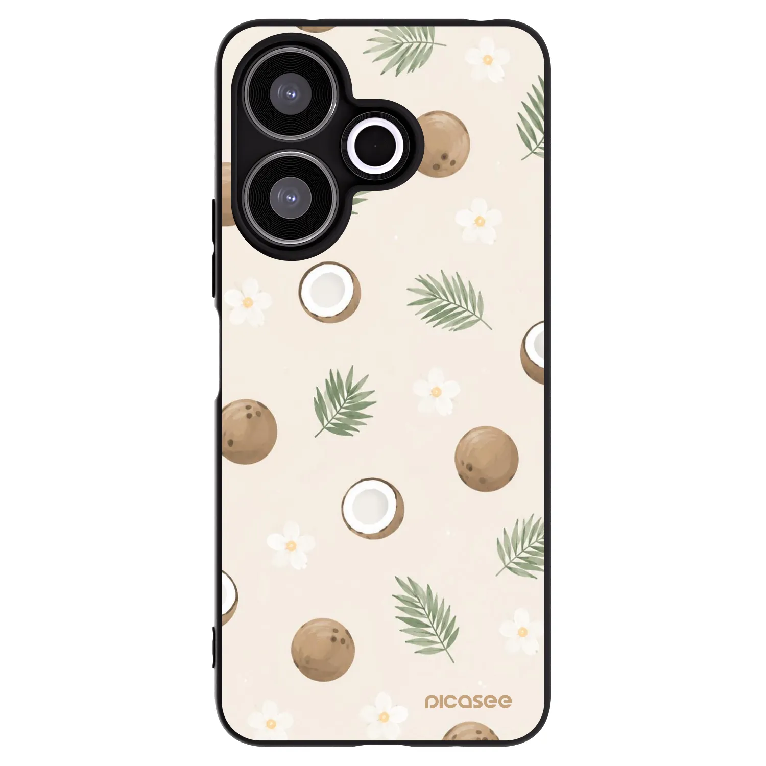 Picasee Xiaomi Redmi 13 4G Hülle - Schwarzes Silikon - Coconut Breeze