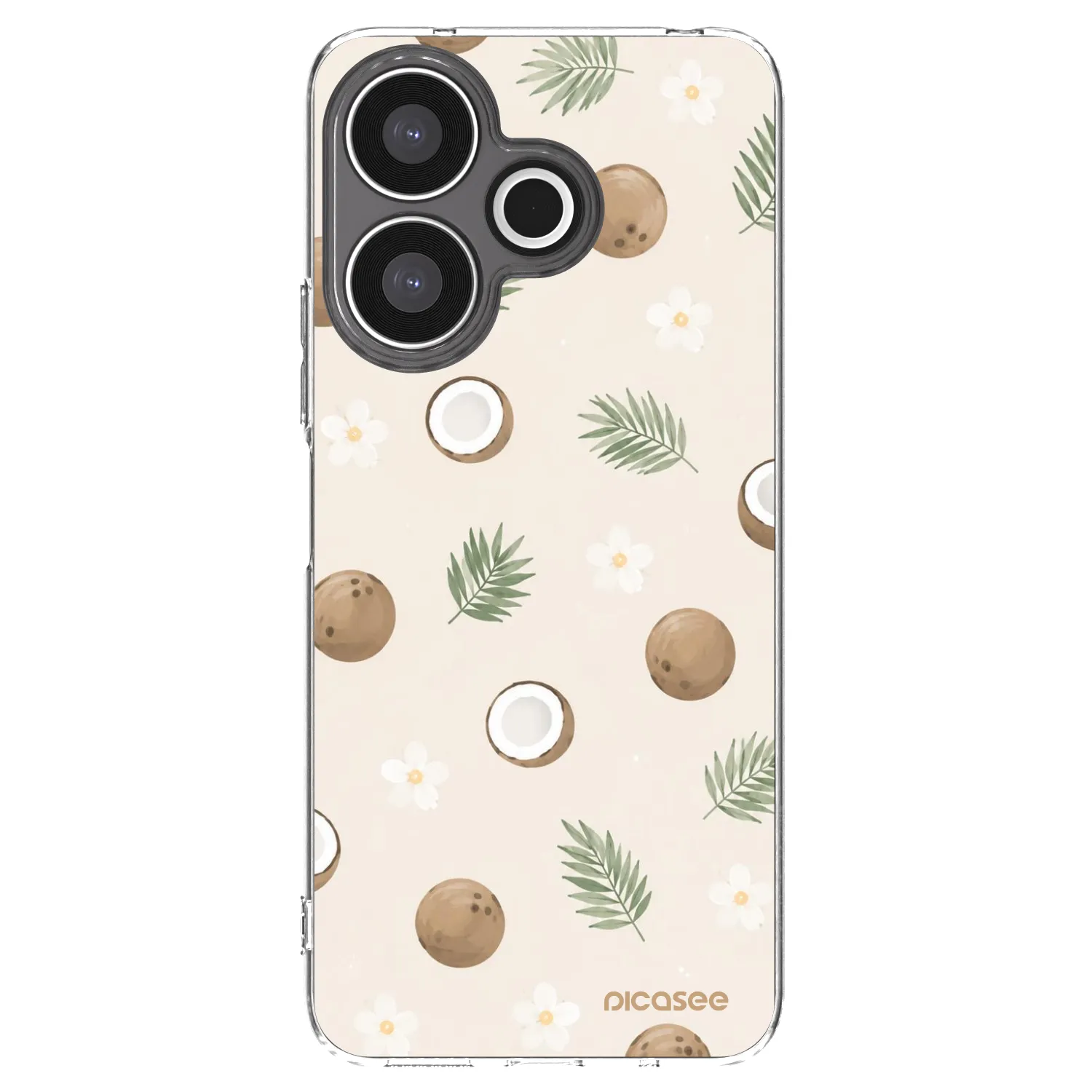 Picasee Xiaomi Redmi 13 4G Hülle - Transparentes Silikon - Coconut Breeze