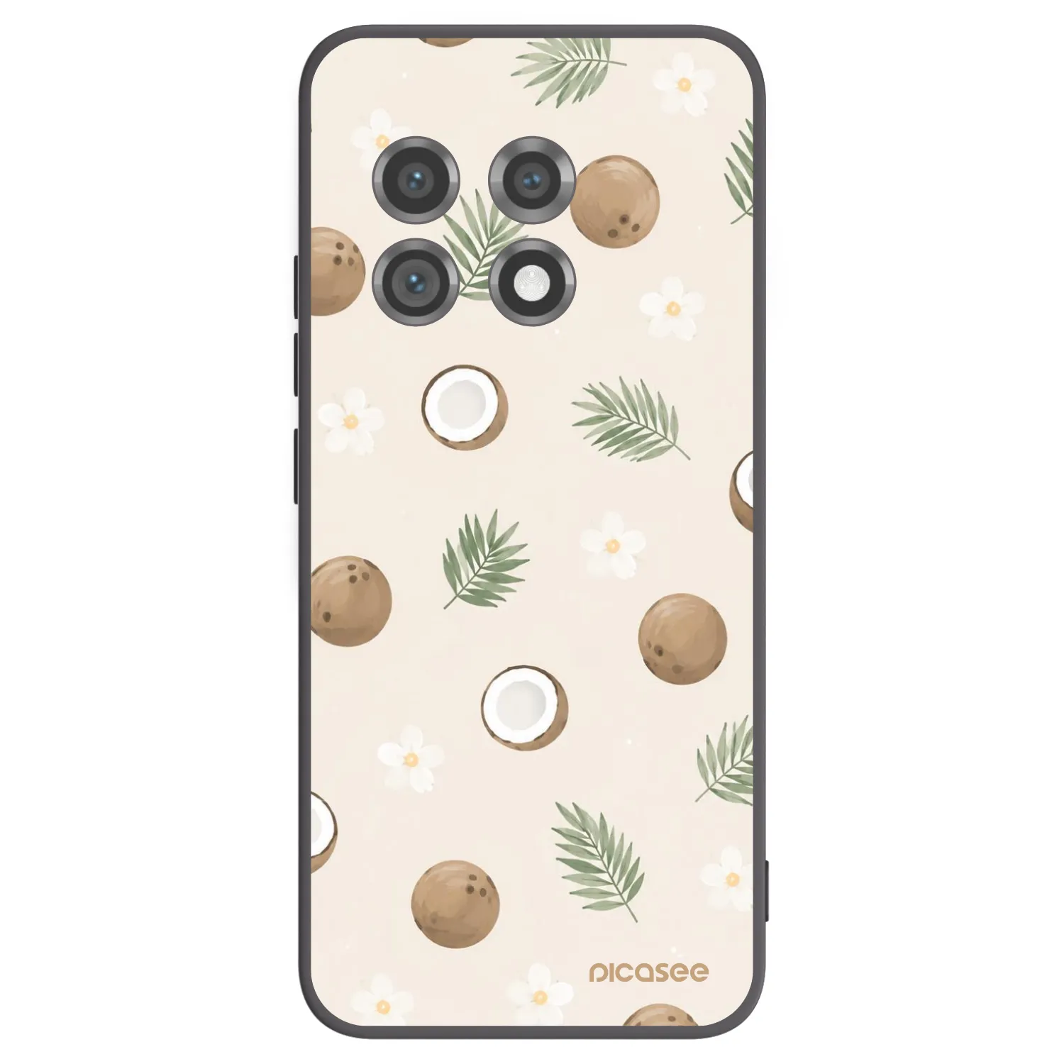 Picasee OnePlus 11 5G Hülle - Schwarzes Silikon - Coconut Breeze