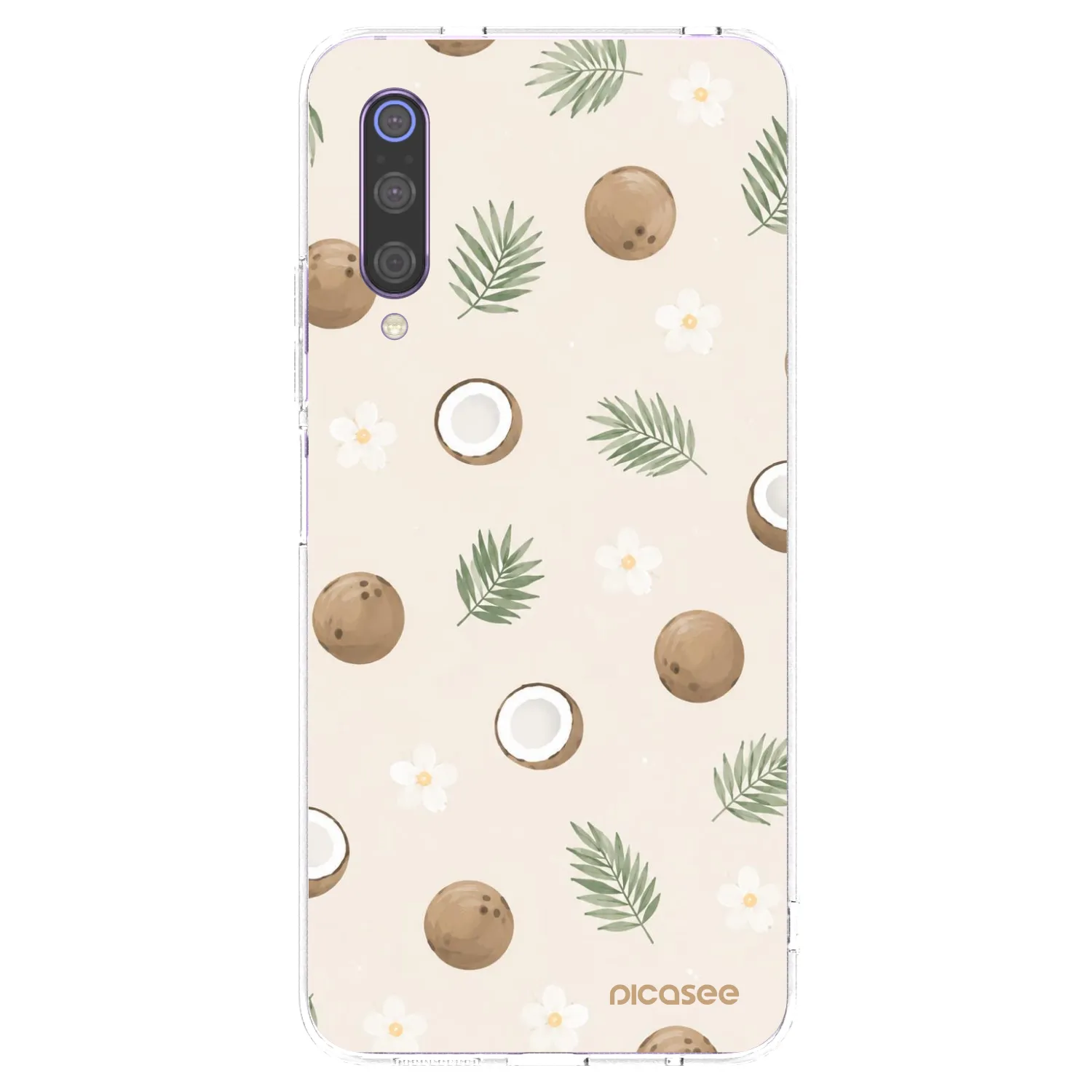 Picasee Xiaomi Mi 9 Hülle - Transparentes Silikon - Coconut Breeze