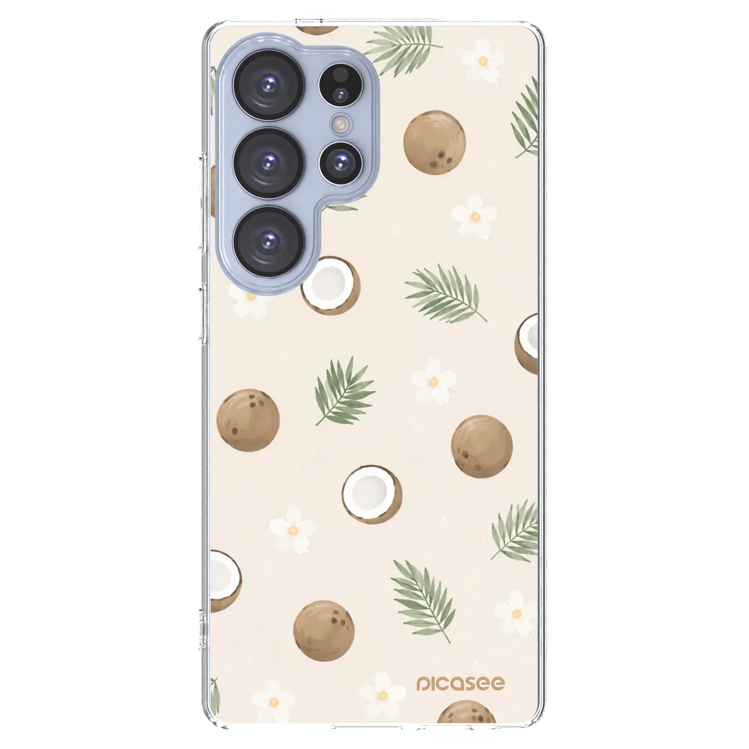 Picasee Samsung Galaxy S25 Ultra 5G Hülle - Transparentes Silikon - Coconut Breeze