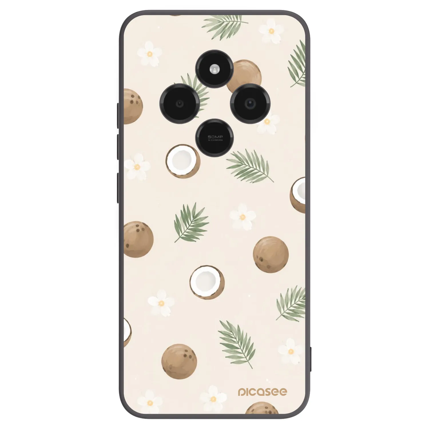 Picasee Xiaomi Poco C75 Hülle - Schwarzes Silikon - Coconut Breeze