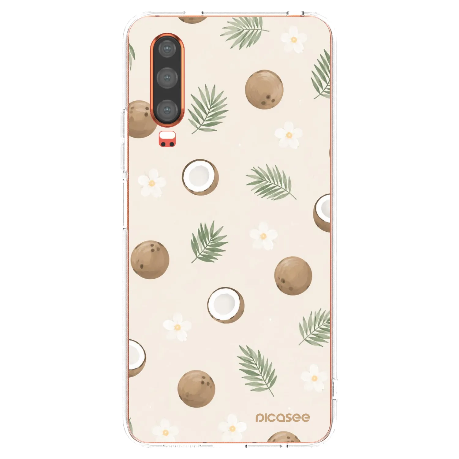 Picasee Huawei P30 Hülle - Transparentes Silikon - Coconut Breeze