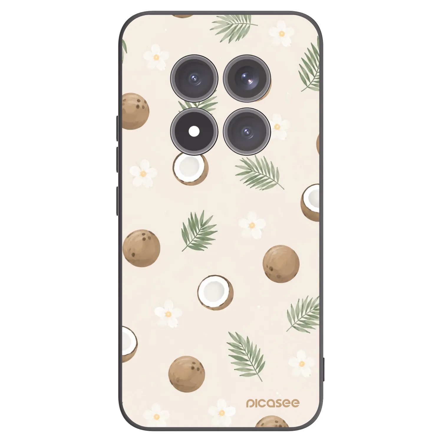 Picasee Xiaomi Redmi Note 15 Pro+ Hülle - Schwarzes Silikon - Coconut Breeze