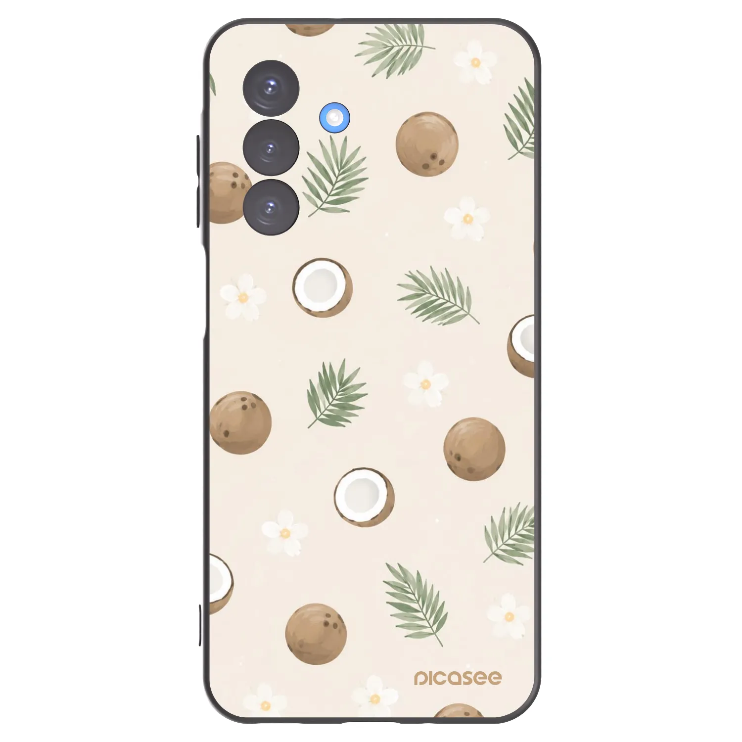 Picasee Samsung Galaxy A17 5G Hülle - Schwarzes Silikon - Coconut Breeze