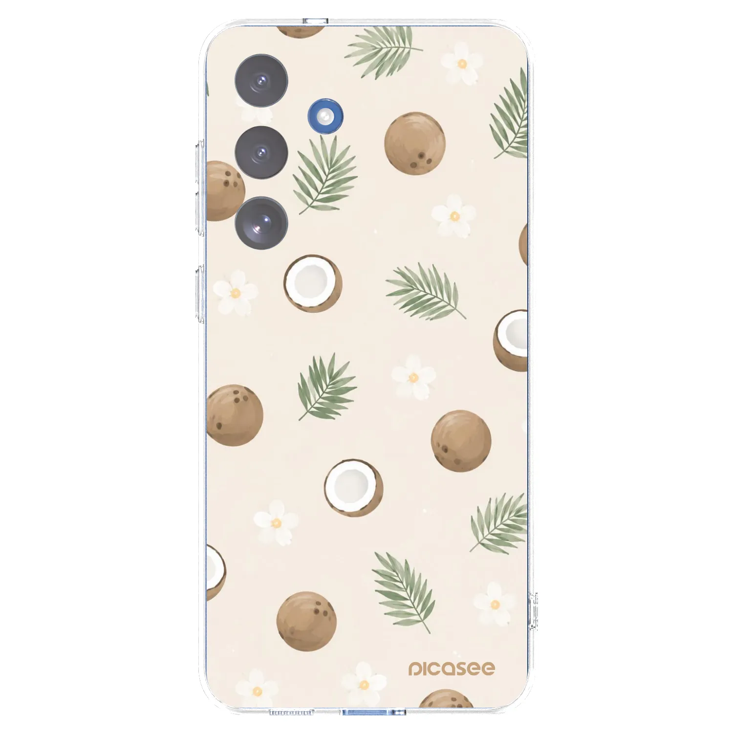 Picasee Samsung Galaxy S25 FE 5G Hülle - Transparentes Silikon - Coconut Breeze