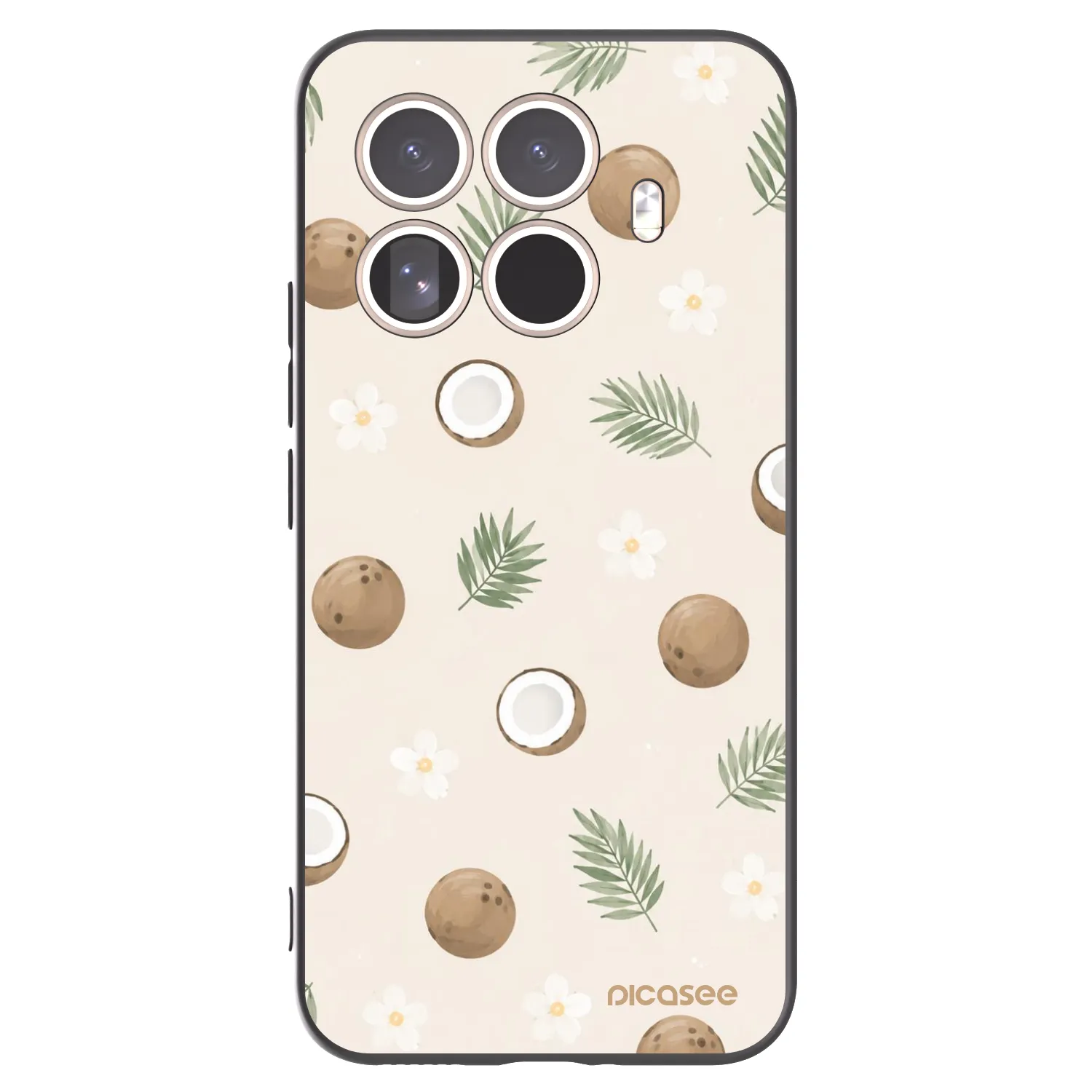 Picasee Xiaomi 15T Pro Hülle - Schwarzes Silikon - Coconut Breeze
